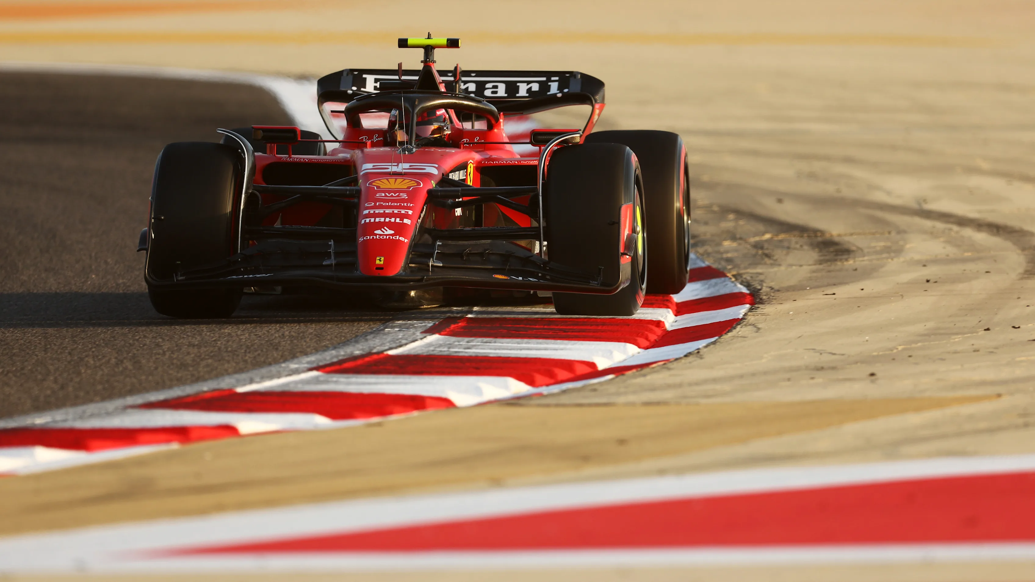 BAHRAIN, BAHRAIN - FEBRUARY 25: Carlos Sainz of Spain driving (55) the Ferrari SF-23 on track