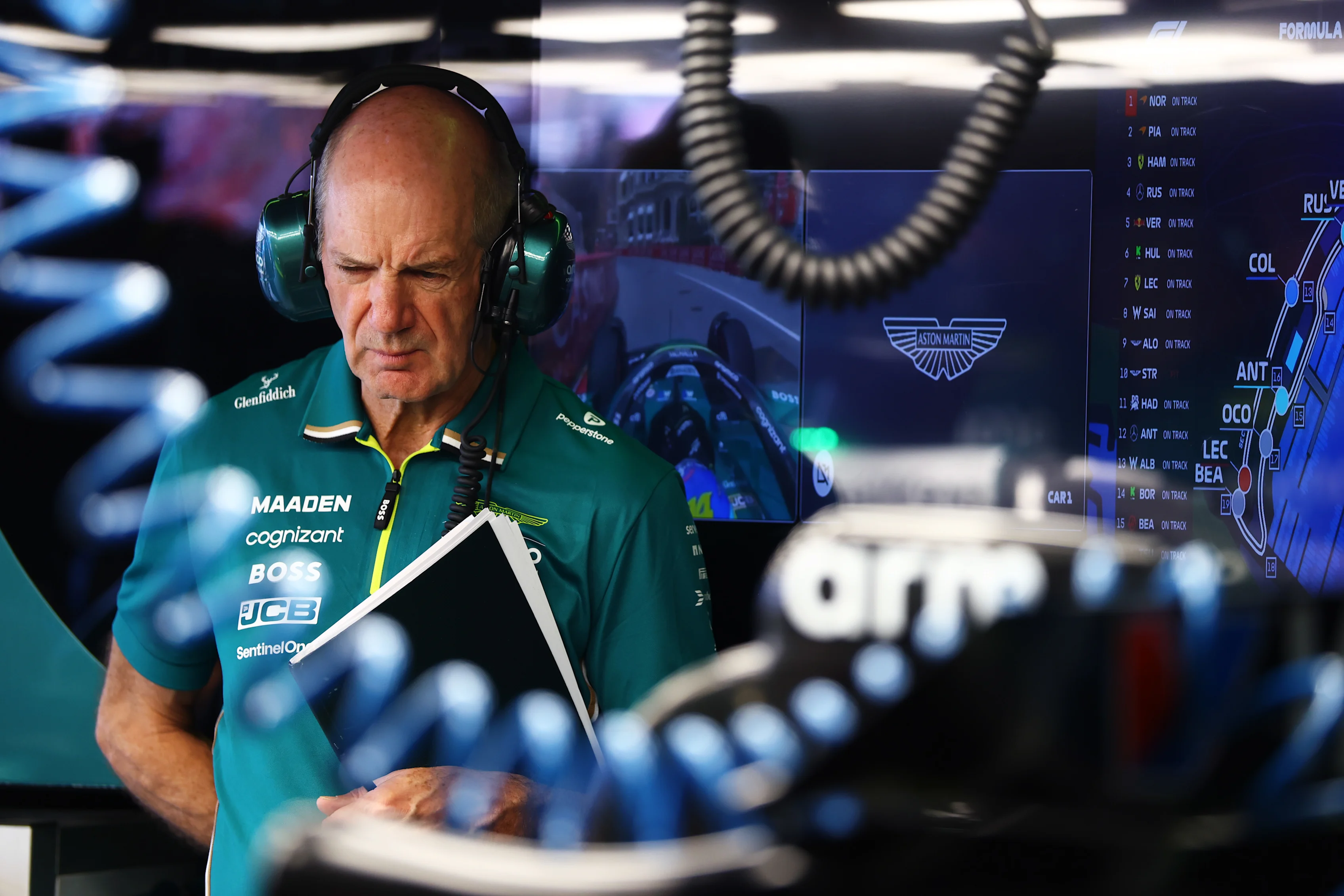 MONTE-CARLO, MONACO - MAY 23: Adrian Newey, Managing Technical Partner of Aston Martin F1 looks on