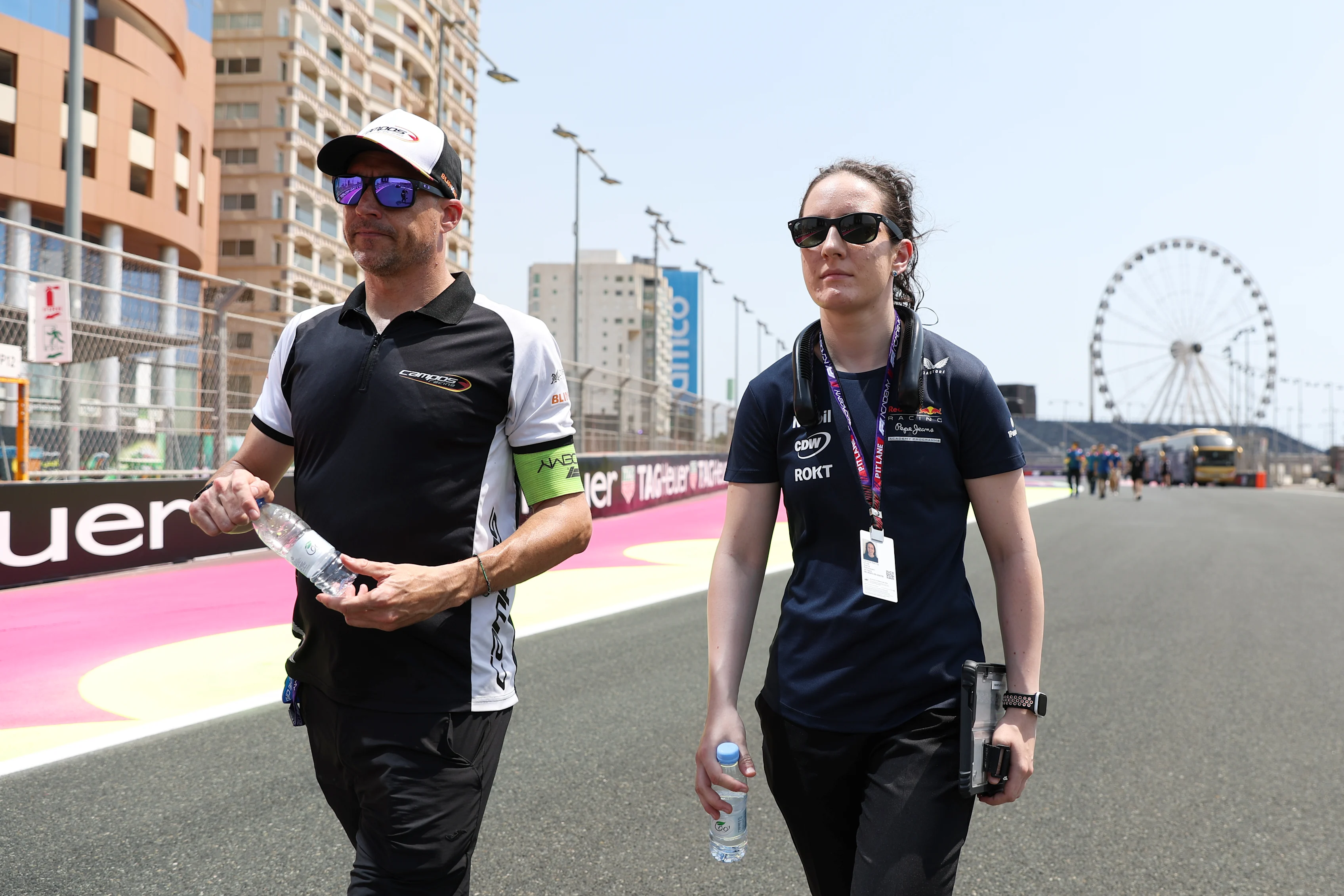 JEDDAH, SAUDI ARABIA - APRIL 17: Alisha Palmowski of Great Britain and Campos Racing walks the