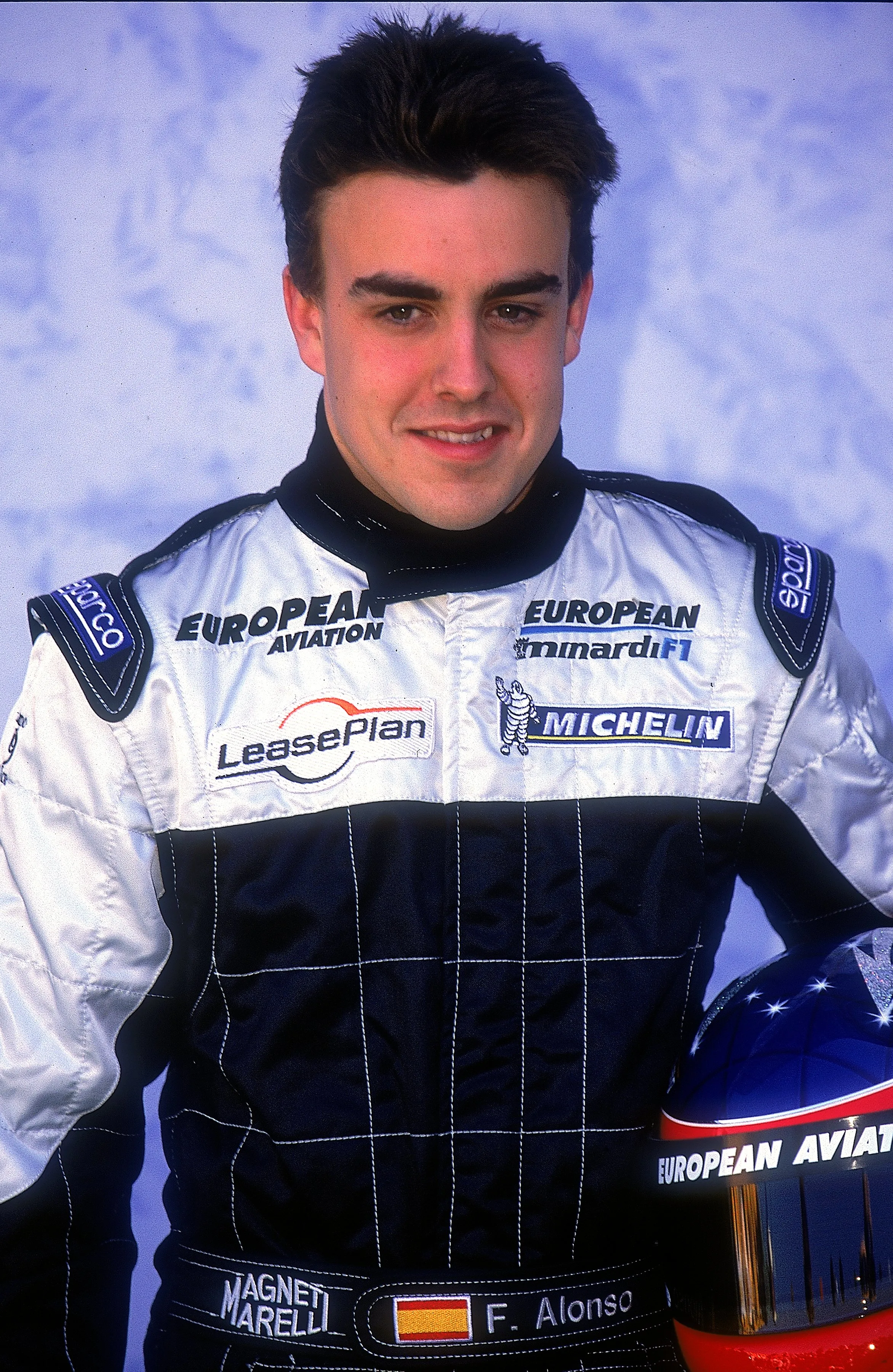 1 Mar 2001:  Headshot of Minardi driver Fernando Alonso of Spain during the Australian Formula One