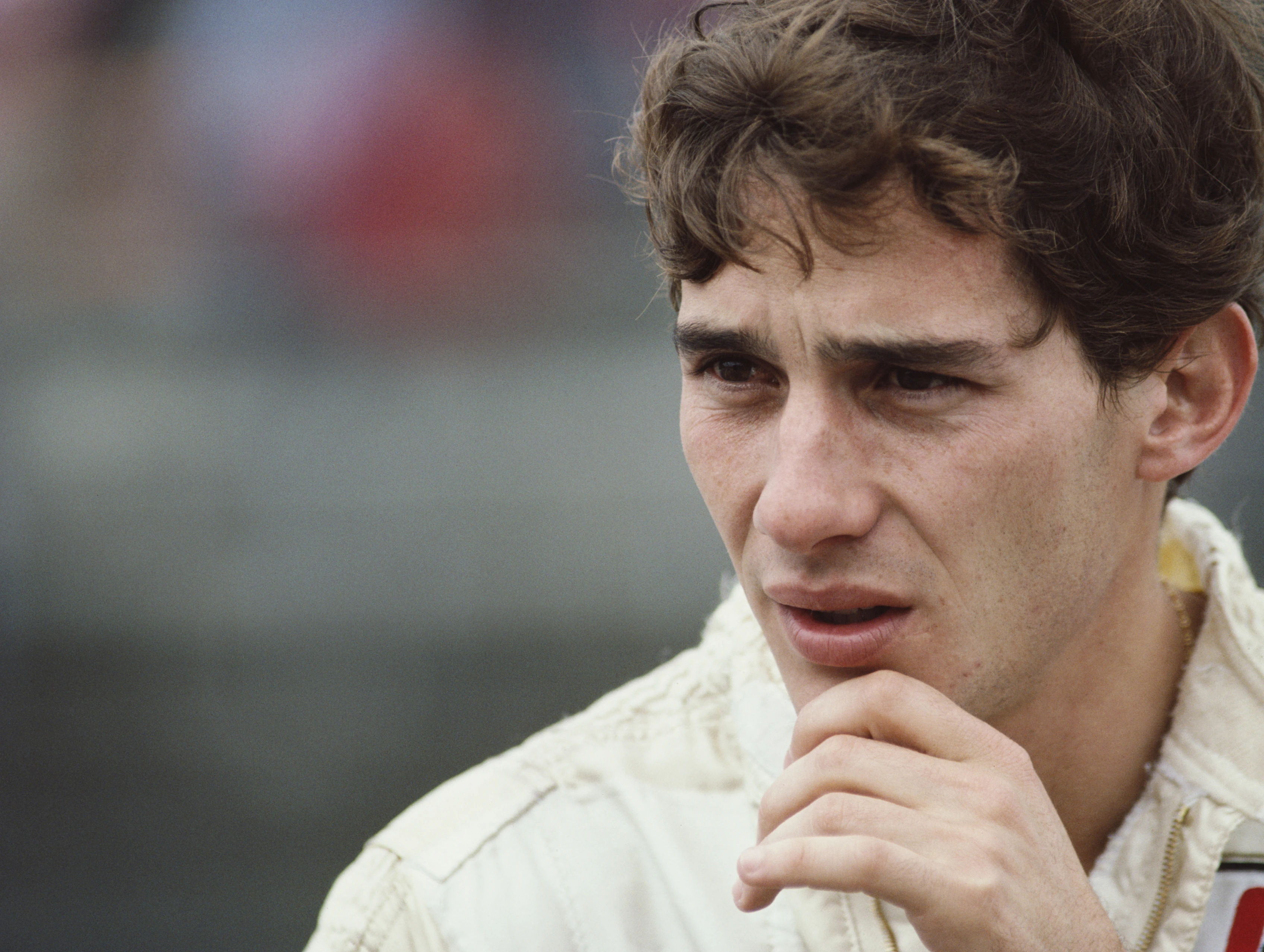 HOCKENHEIMRING, GERMANY - AUGUST 04: Ayrton Senna, Toleman, during practice during the German GP at