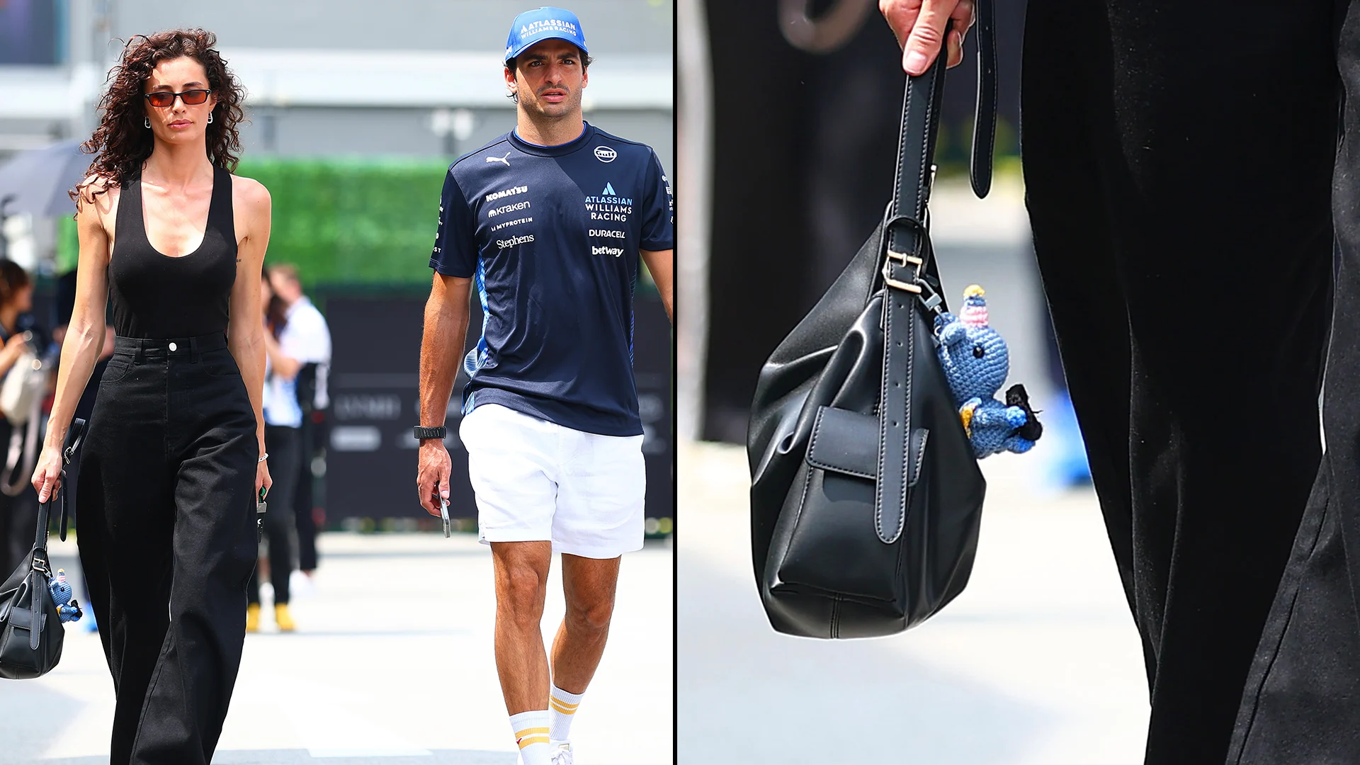 Rebecca Donaldson accessorising her bag with “Sparkles” on Sunday. Swipe to see more images