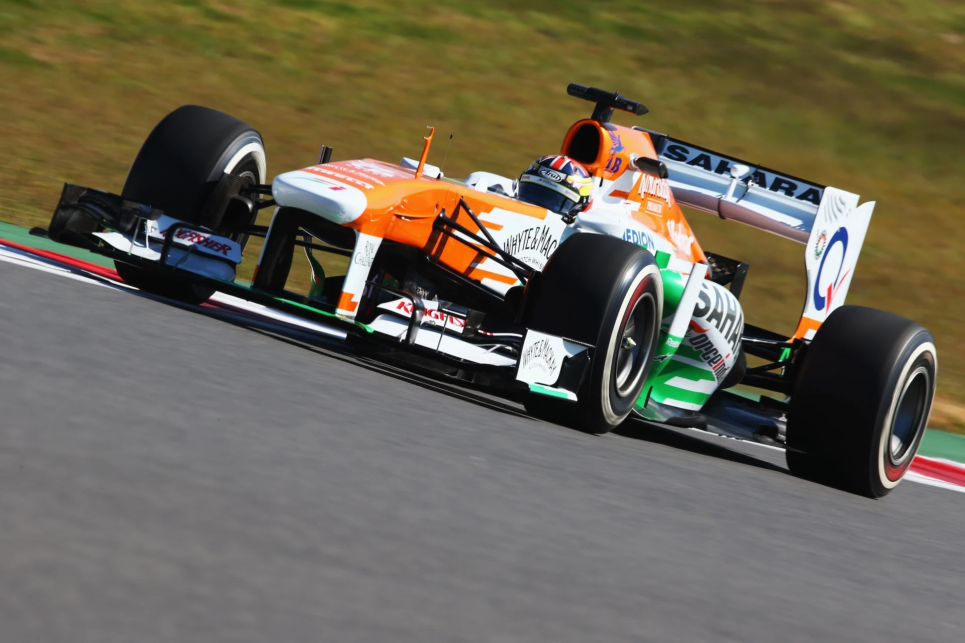 during practice for the Korean Formula One Grand Prix at Korea International Circuit on October 4,