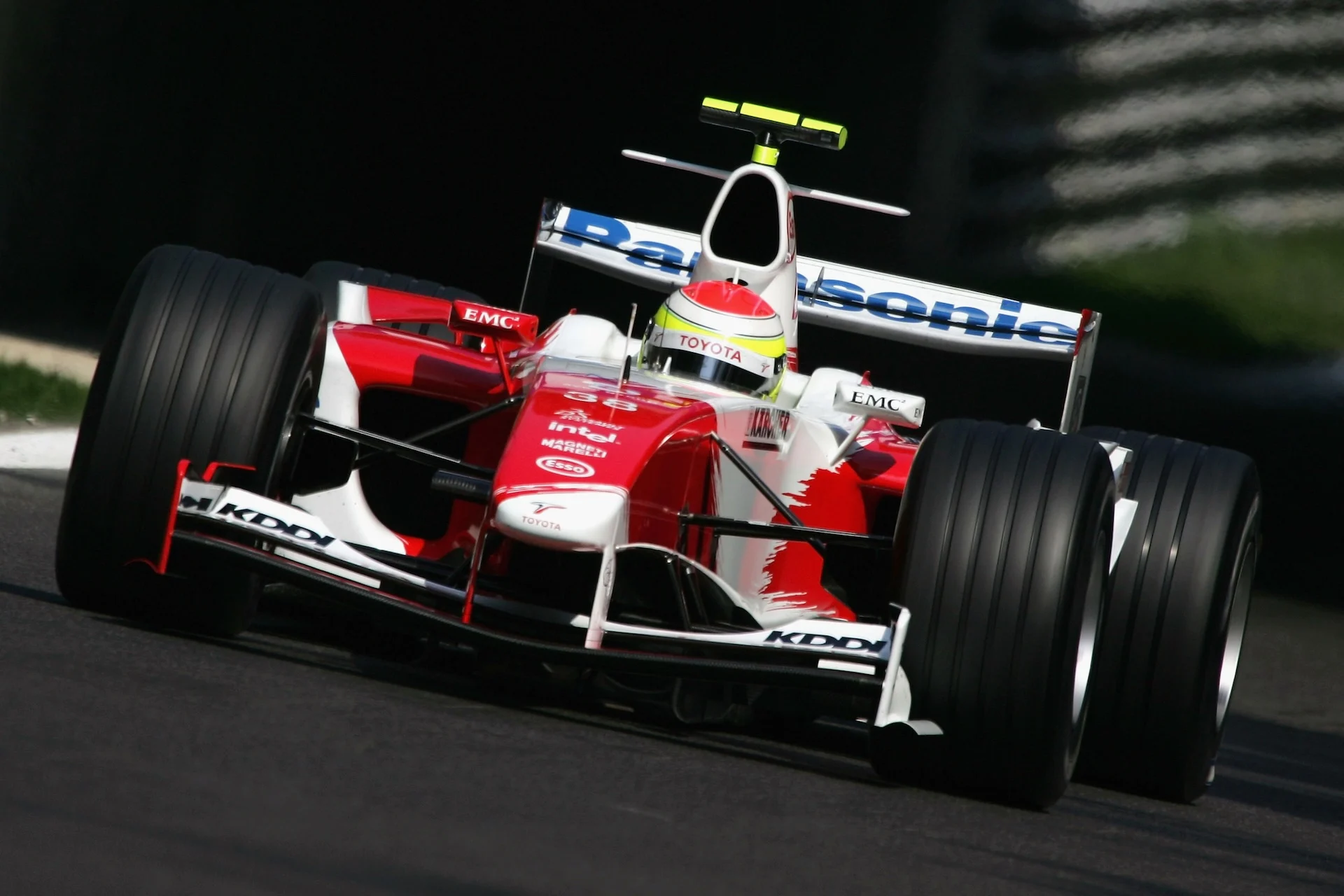 MONZA, ITALY - SEPTEMBER 10: Ryan Briscoe of Australia and Toyota in action during the practice