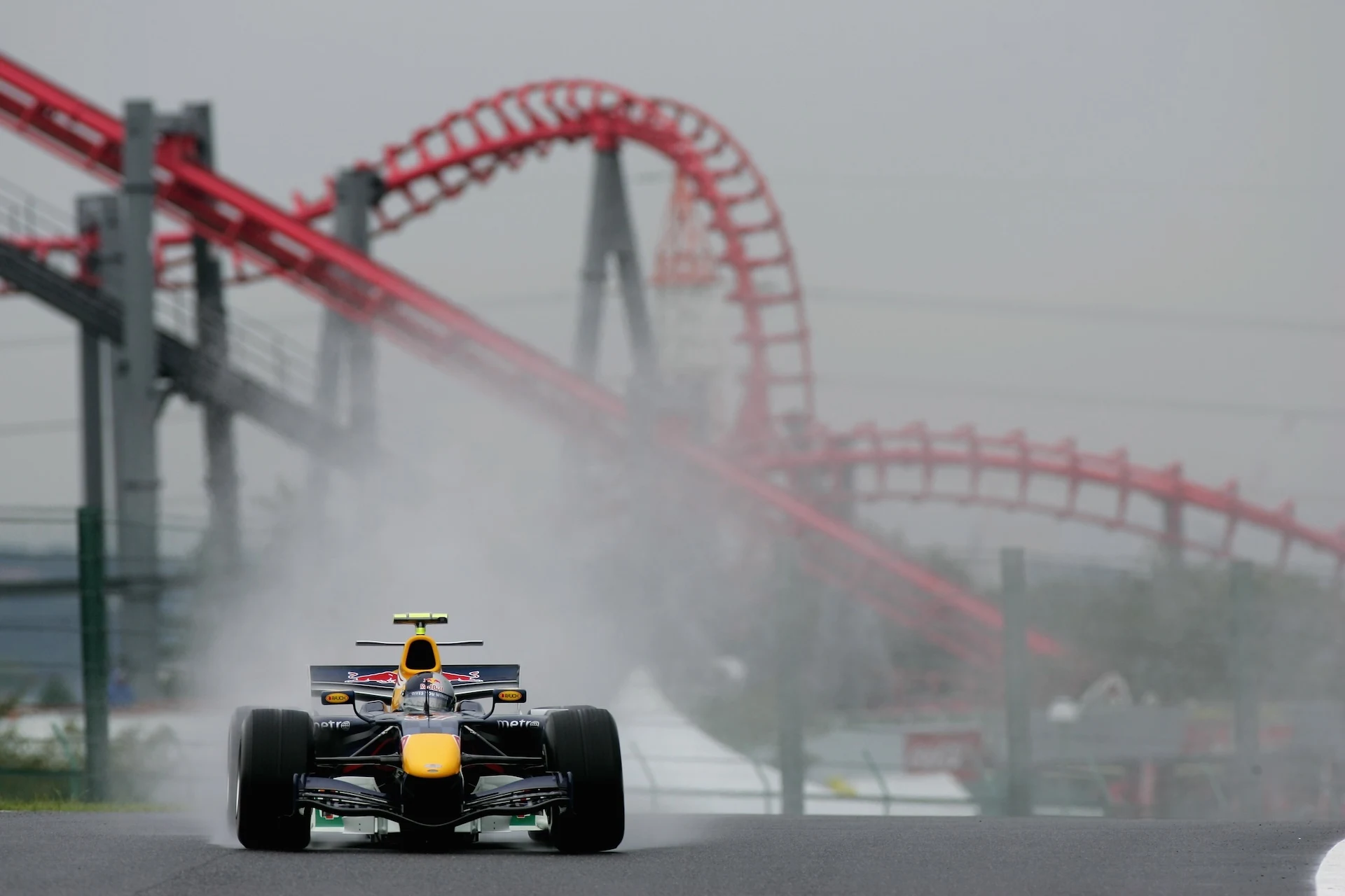SUZUKA, JAPAN - OCTOBER 06: Michael Ammermuller of Germany and Red Bull in action during the first
