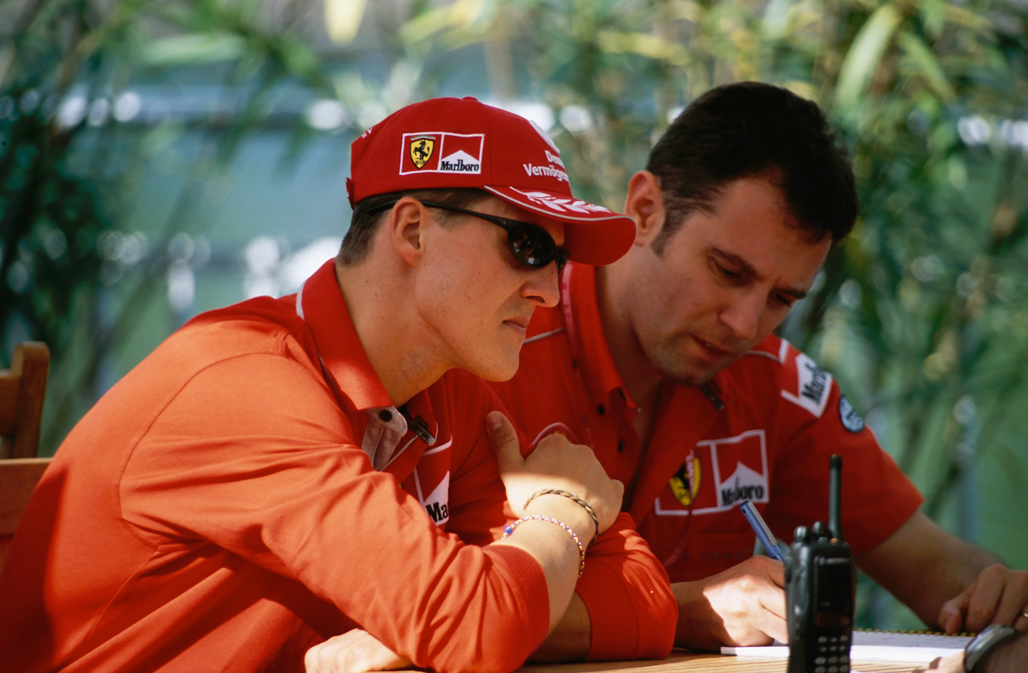 CIRCUIT GILLES-VILLENEUVE, CANADA - JUNE 10: Michael Schumacher and Stefano Domenicali, Ferrari