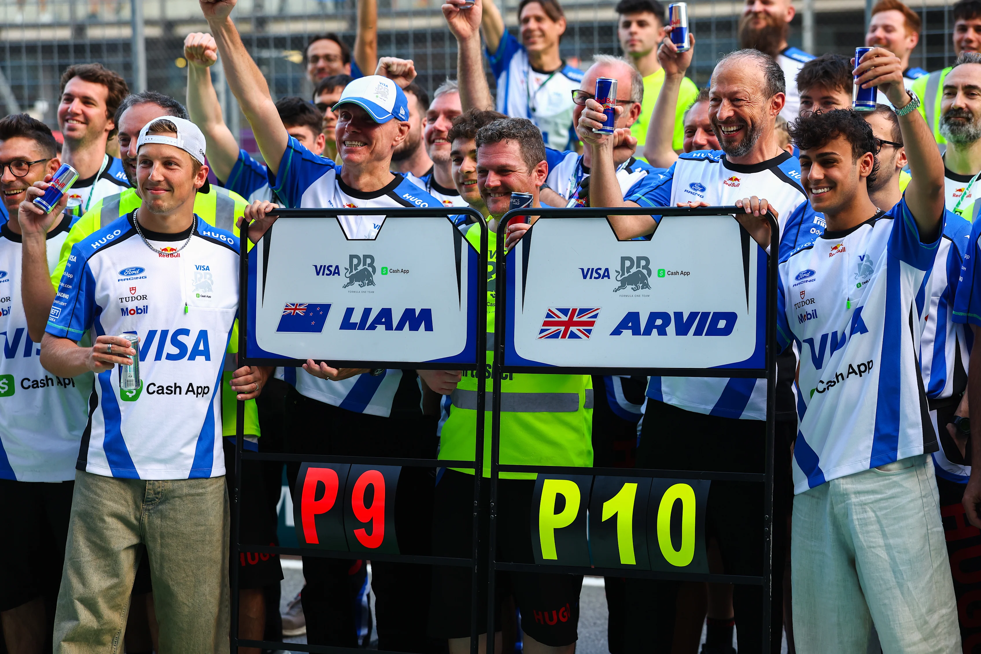 SPIELBERG, AUSTRIA - JUNE 28: Ninth placed Liam Lawson of New Zealand and Visa Cash App Racing