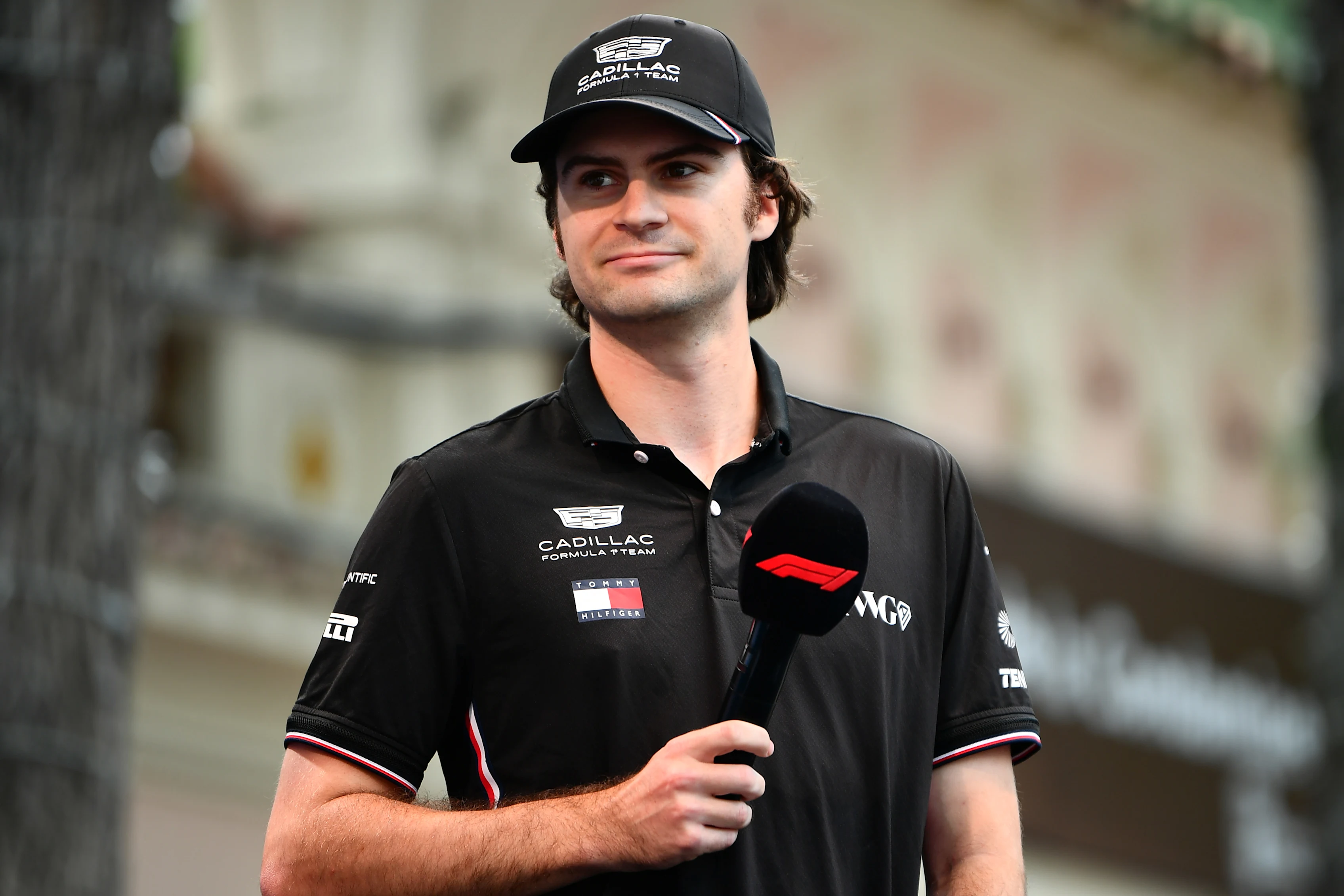MONTE-CARLO, MONACO - JUNE 05: Colton Herta of United States and Hitech (4) is interviewed on stage