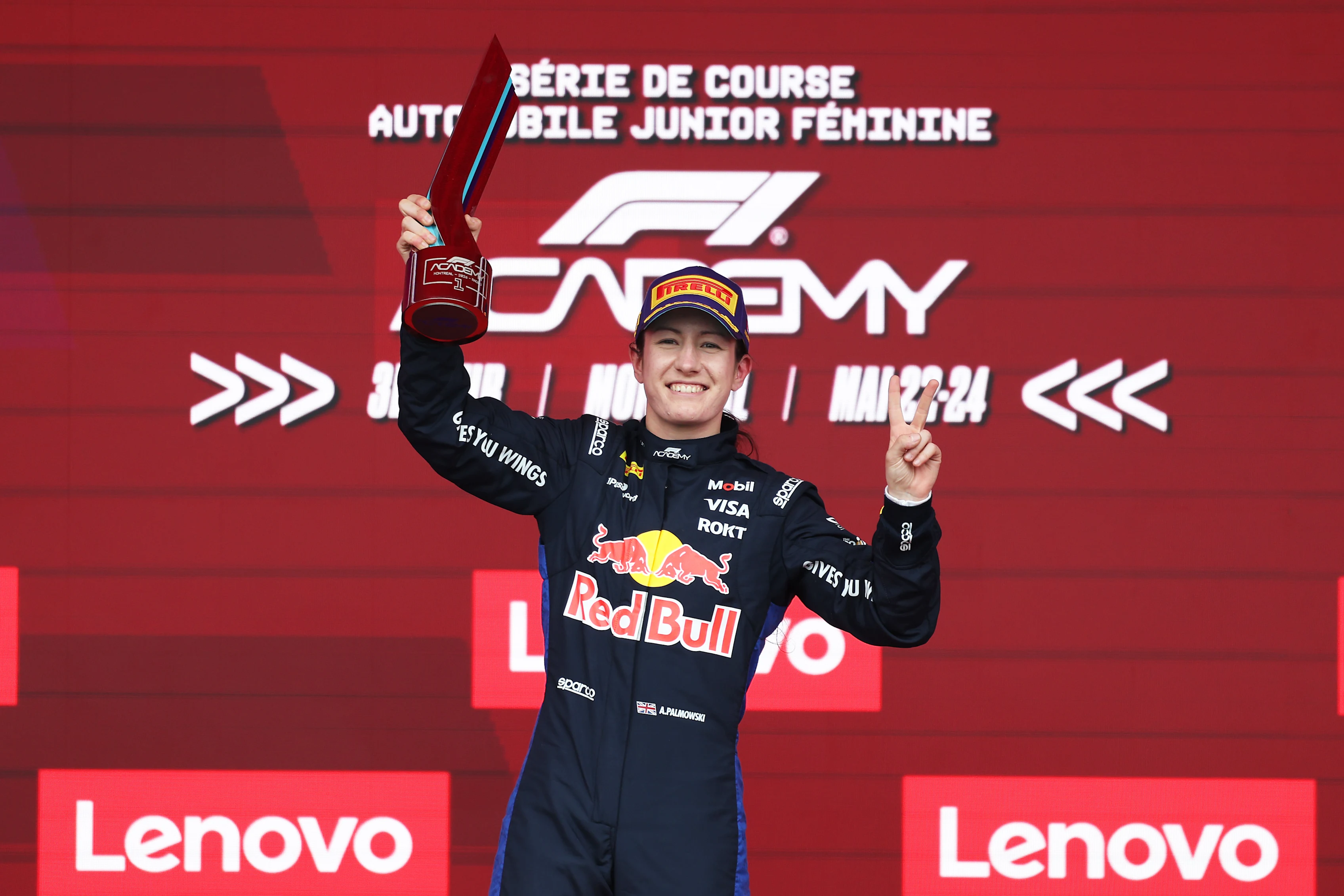 MONTREAL, QUEBEC - MAY 24: Race winner Alisha Palmowski of Great Britain and Campos Racing (21)