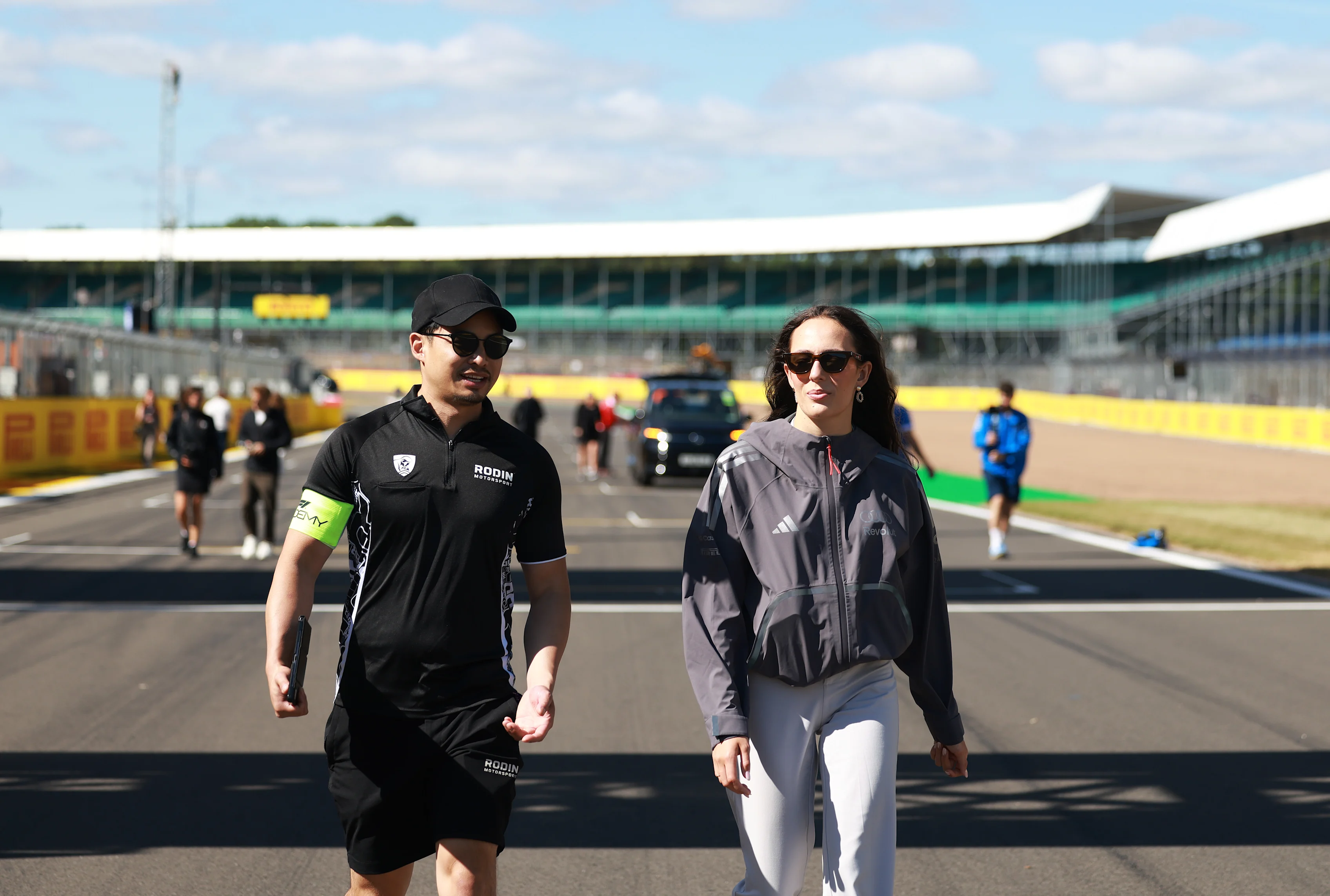 NORTHAMPTON, ENGLAND - JULY 02: Emma Felbermayr of Austria and Rodin Motorsport (5) walks the track