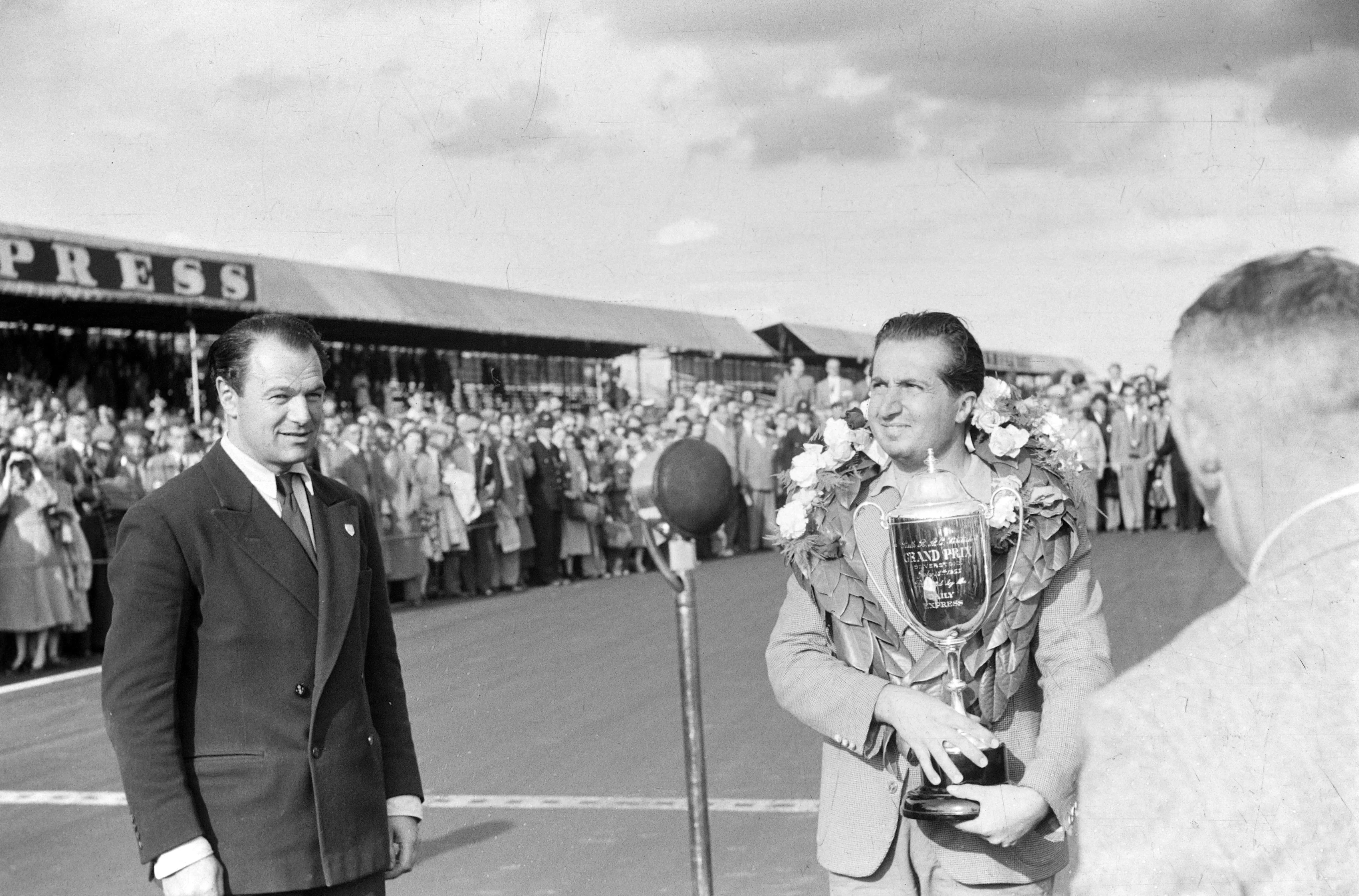 SILVERSTONE CIRCUIT, UNITED KINGDOM - JULY 18: Alberto Ascari during the British GP at Silverstone