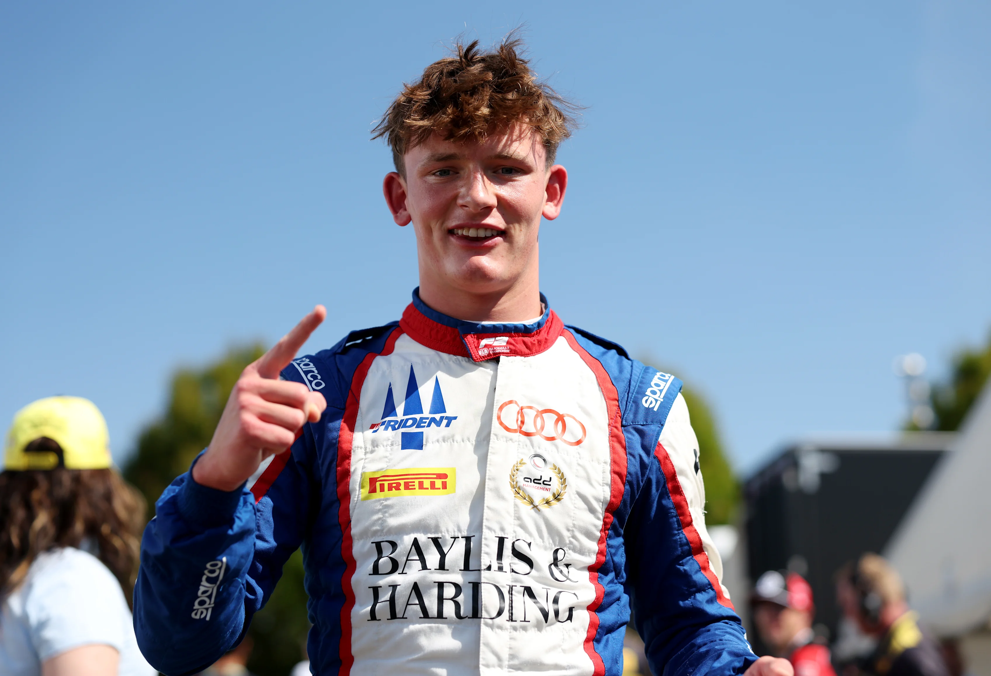 MONZA, ITALY - SEPTEMBER 04: Pole position qualifier Freddie Slater of Great Britain and TRIDENT