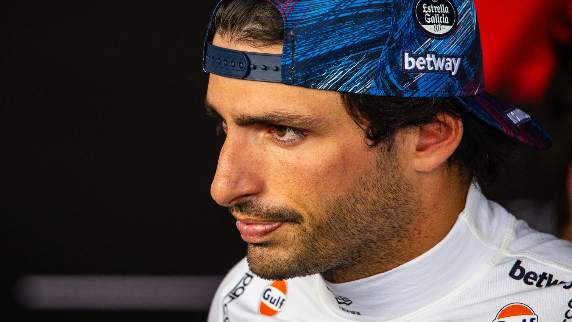 NORTHAMPTON, ENGLAND - JULY 02: Carlos Sainz of Spain and Williams looks on during previews ahead