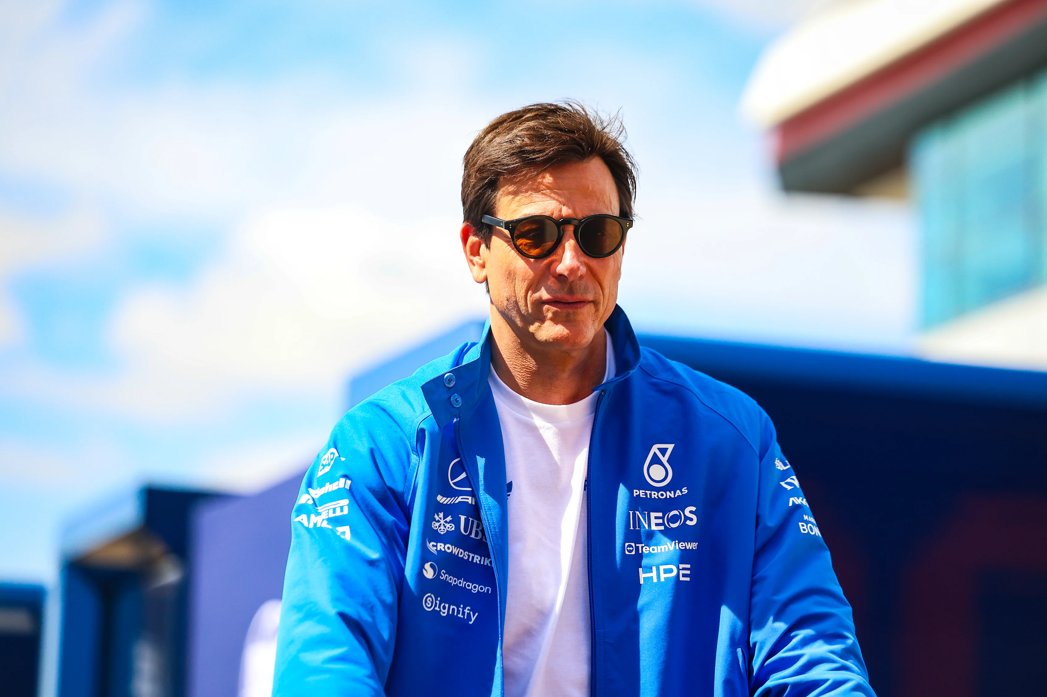 NORTHAMPTON, ENGLAND - JULY 3:Mercedes AMG Petronas F1 Team CEO and Team Principal Toto Wolff walks