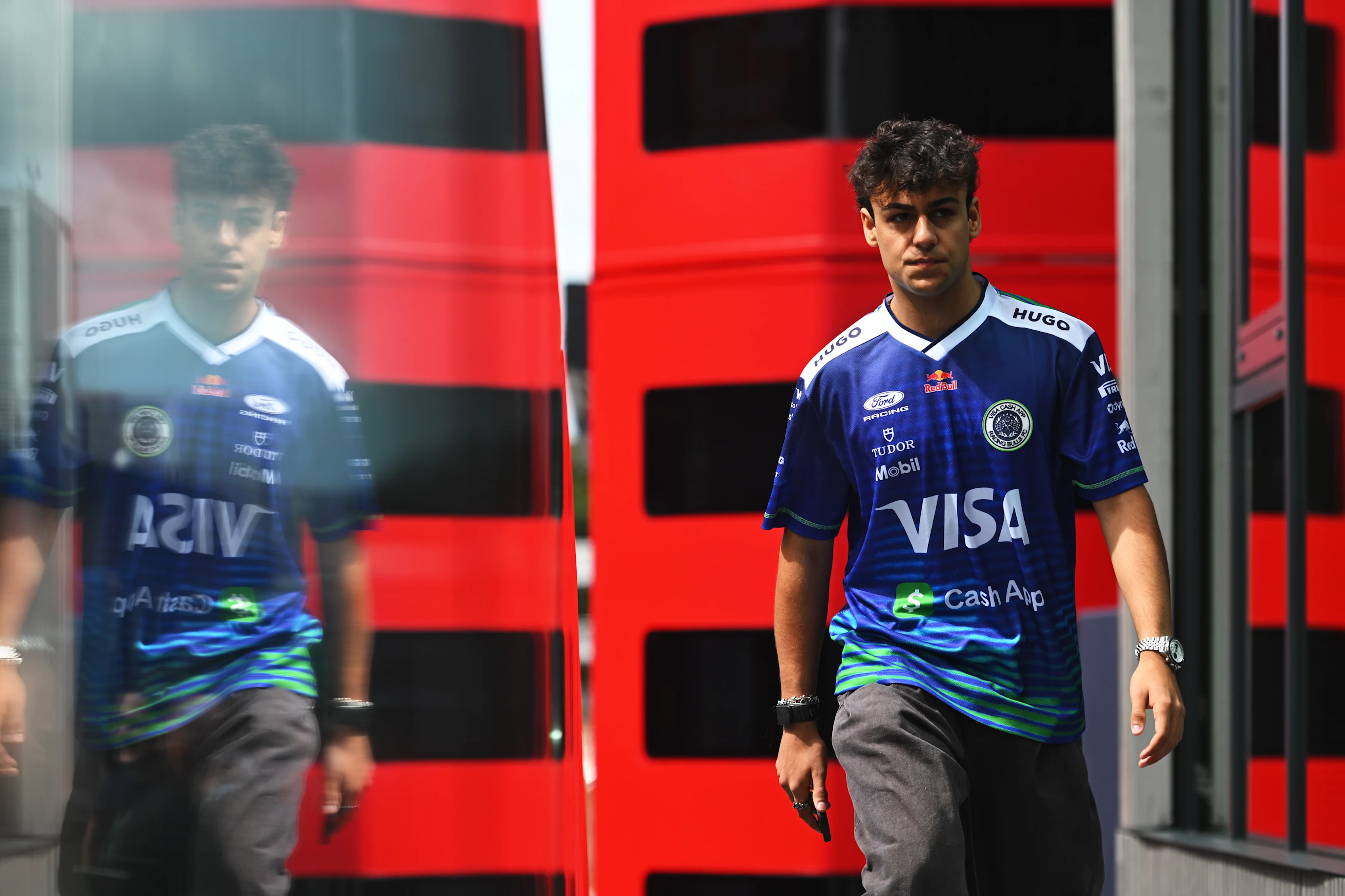 VCARB FC’s football-inspired look was brought to life with emerging creatives from Racing Bulls’ Creator Platform