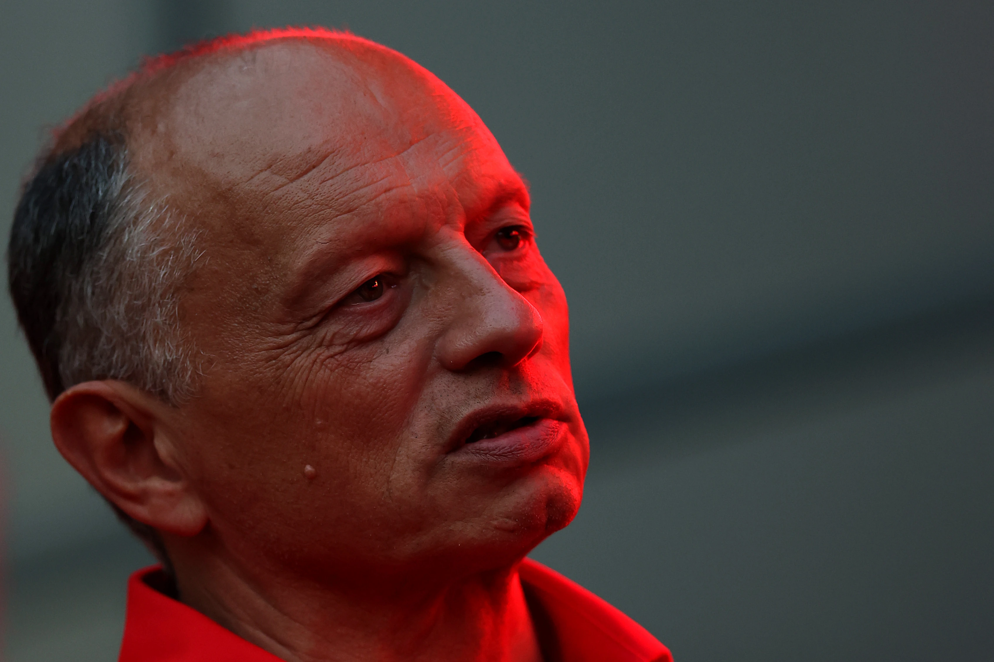 BAKU, AZERBAIJAN - SEPTEMBER 24: Frederic Vasseur, Team Principal of Scuderia Ferrari looks on