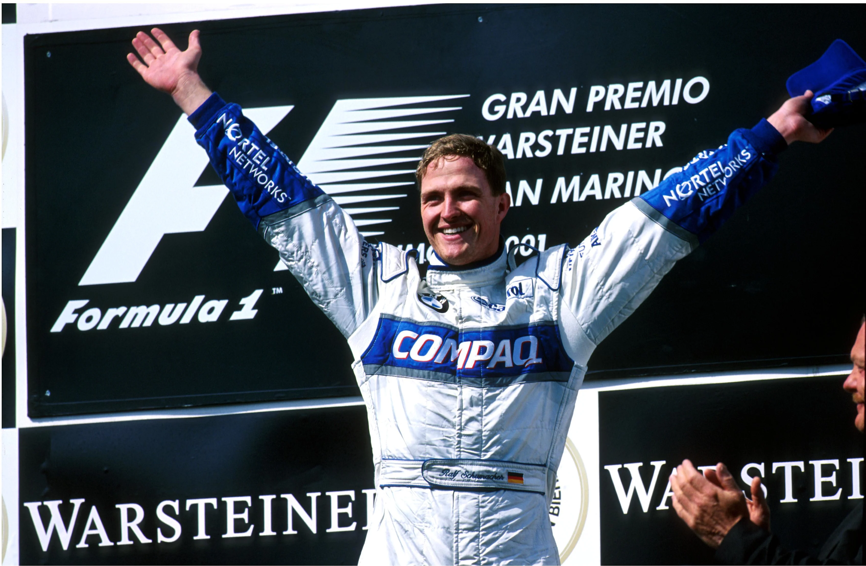 Ralf Schumacher(GER) BMW Williams FW23 who won the race San Marino GP, Imola, Italy, 15 April 2001