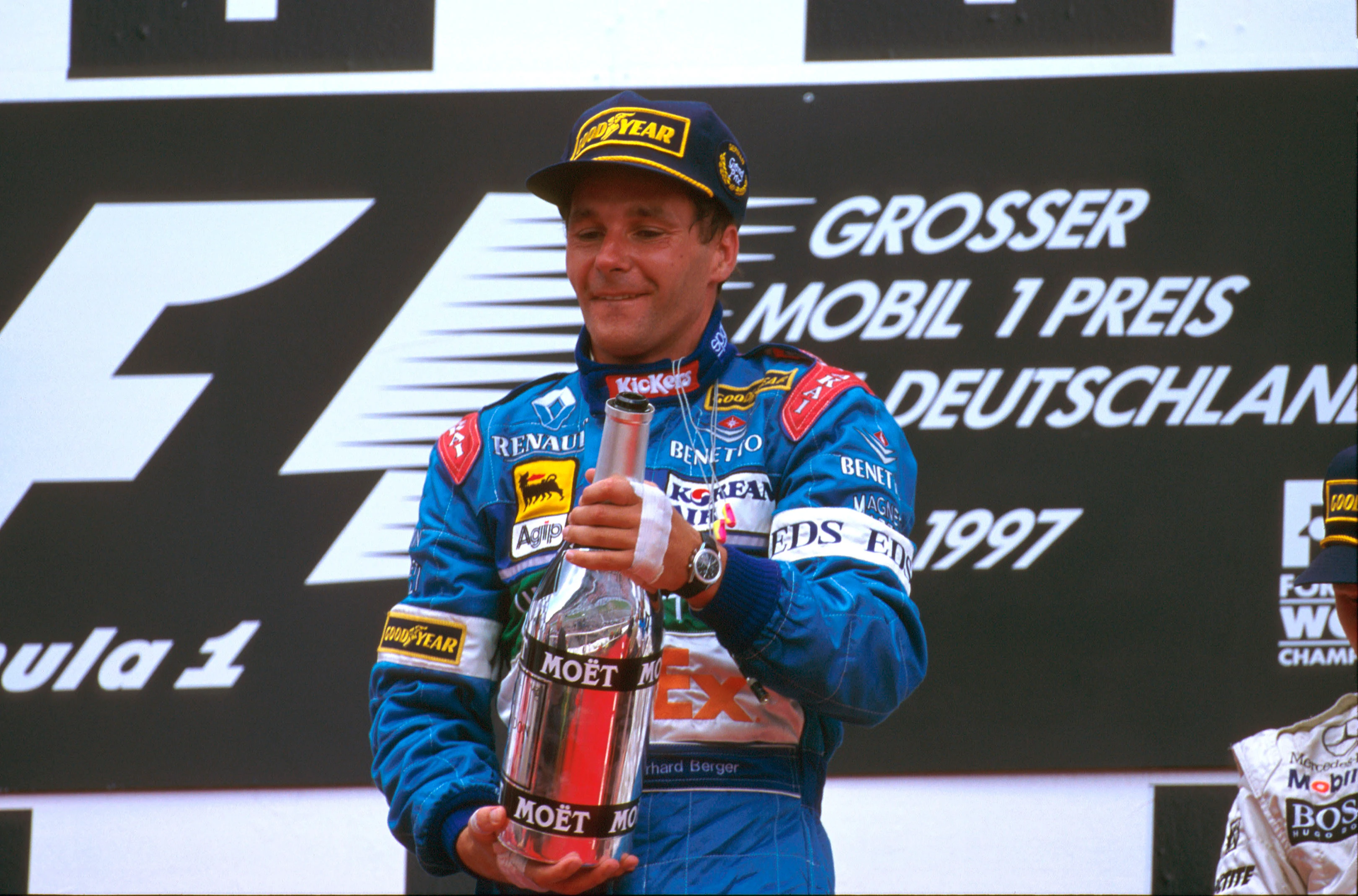 1997 German Grand Prix. Hockenheim, Germany. 25-27 July 1997. Gerhard Berger (Benetton Renault)