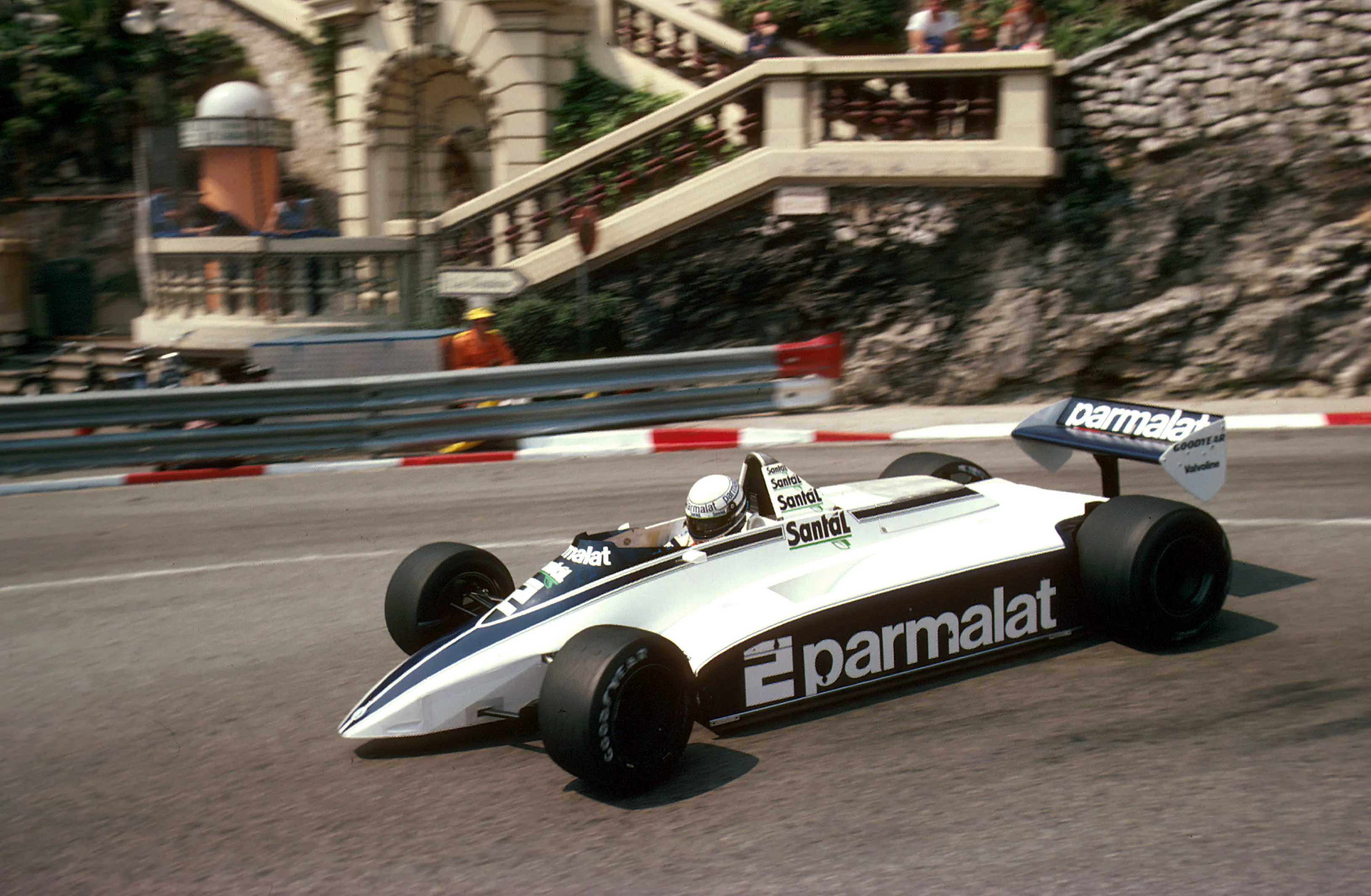Monte Carlo, Monaco. 21-23 May 1982. Riccardo Patrese (Brabham BT49D Ford) 1st position at Loews