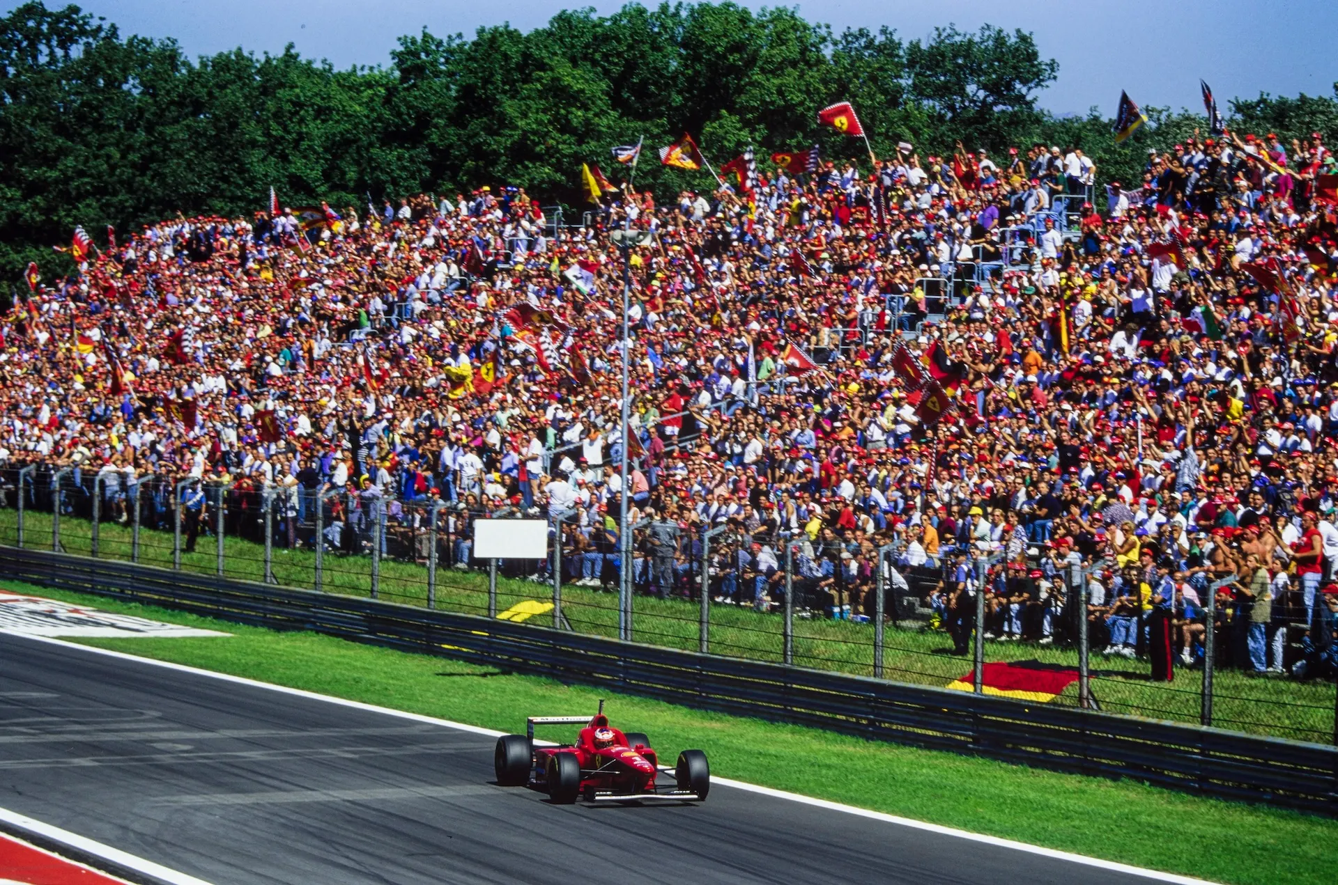 AUTODROMO NAZIONALE MONZA, ITALY - SEPTEMBER 08: Michael Schumacher, Ferrari F310 during the