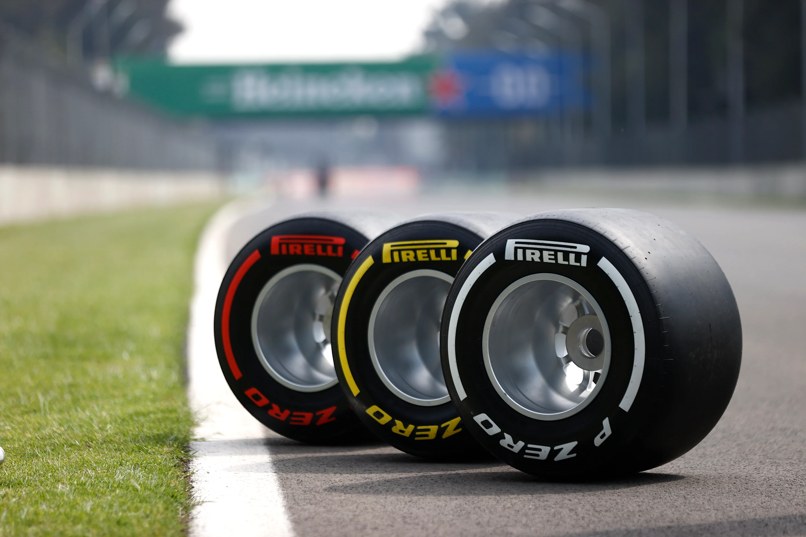 AUTODROMO HERMANOS RODRIGUEZ, MEXICO - NOVEMBER 04: pirelli tyres on track at Mexico F during the