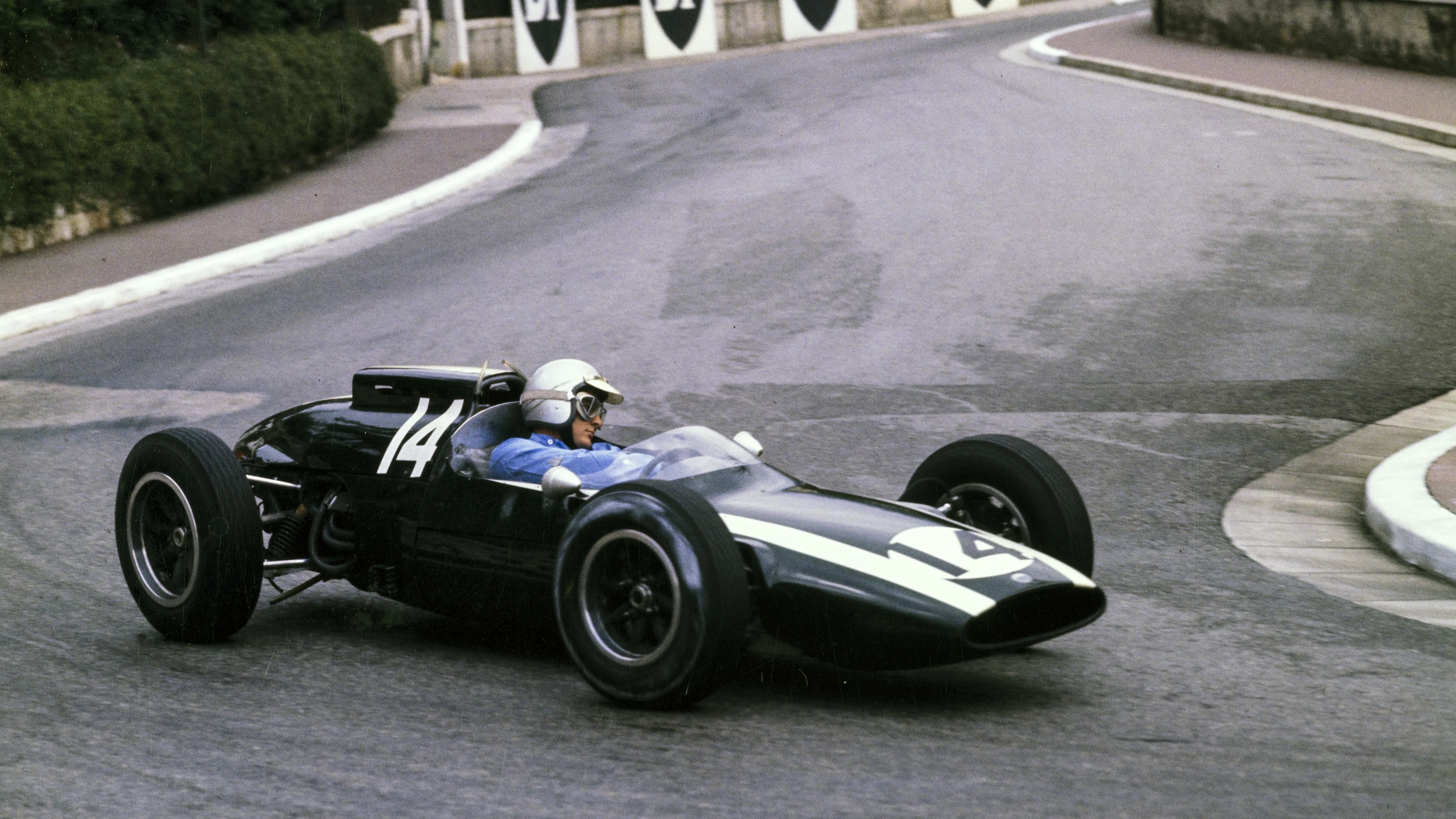 MONTE CARLO, MONACO - JUNE 03: Bruce McLaren, Cooper T60 Climax during the Monaco GP at Monte Carlo