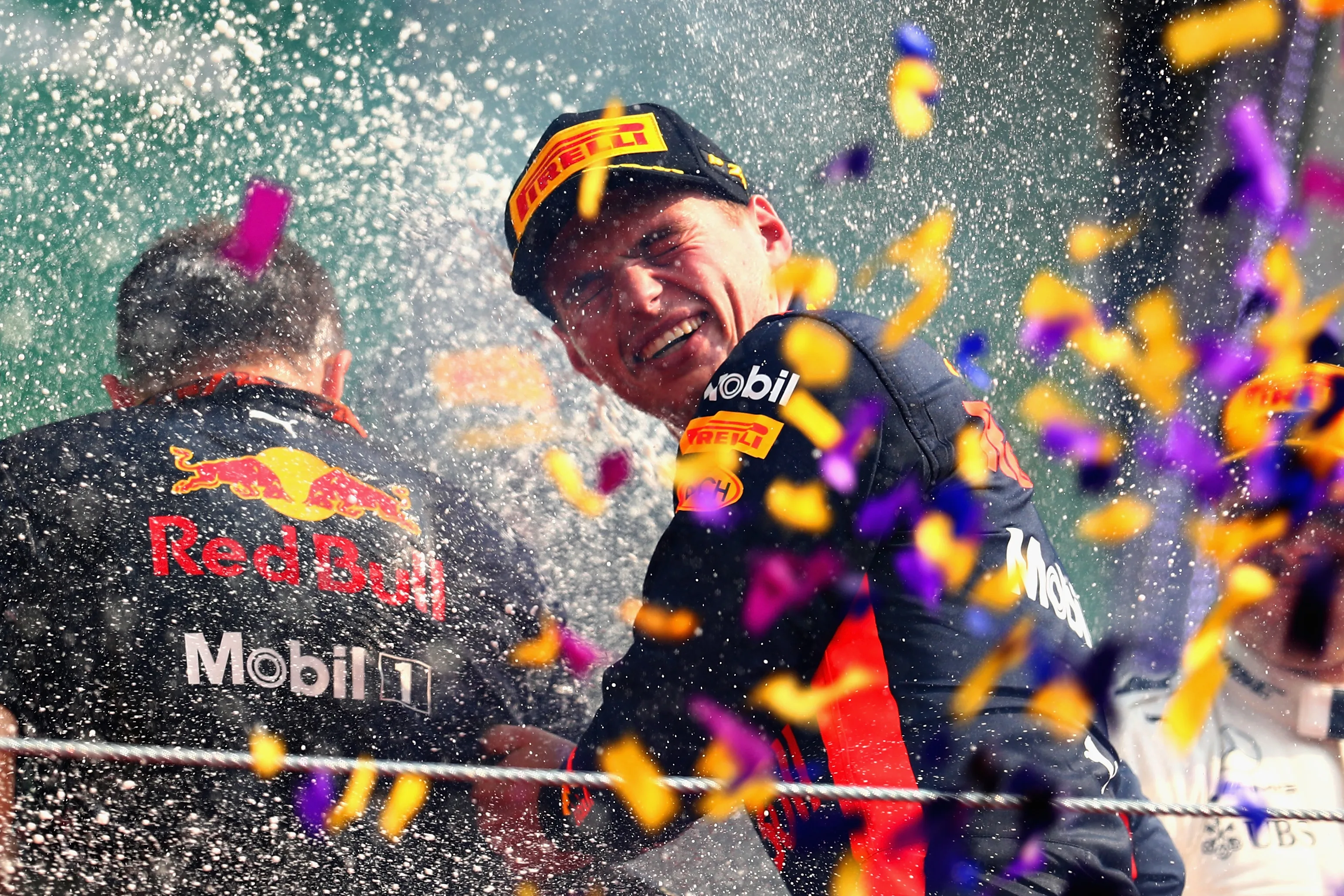 MEXICO CITY, MEXICO - OCTOBER 29: Race winner Max Verstappen of Netherlands and Red Bull Racing