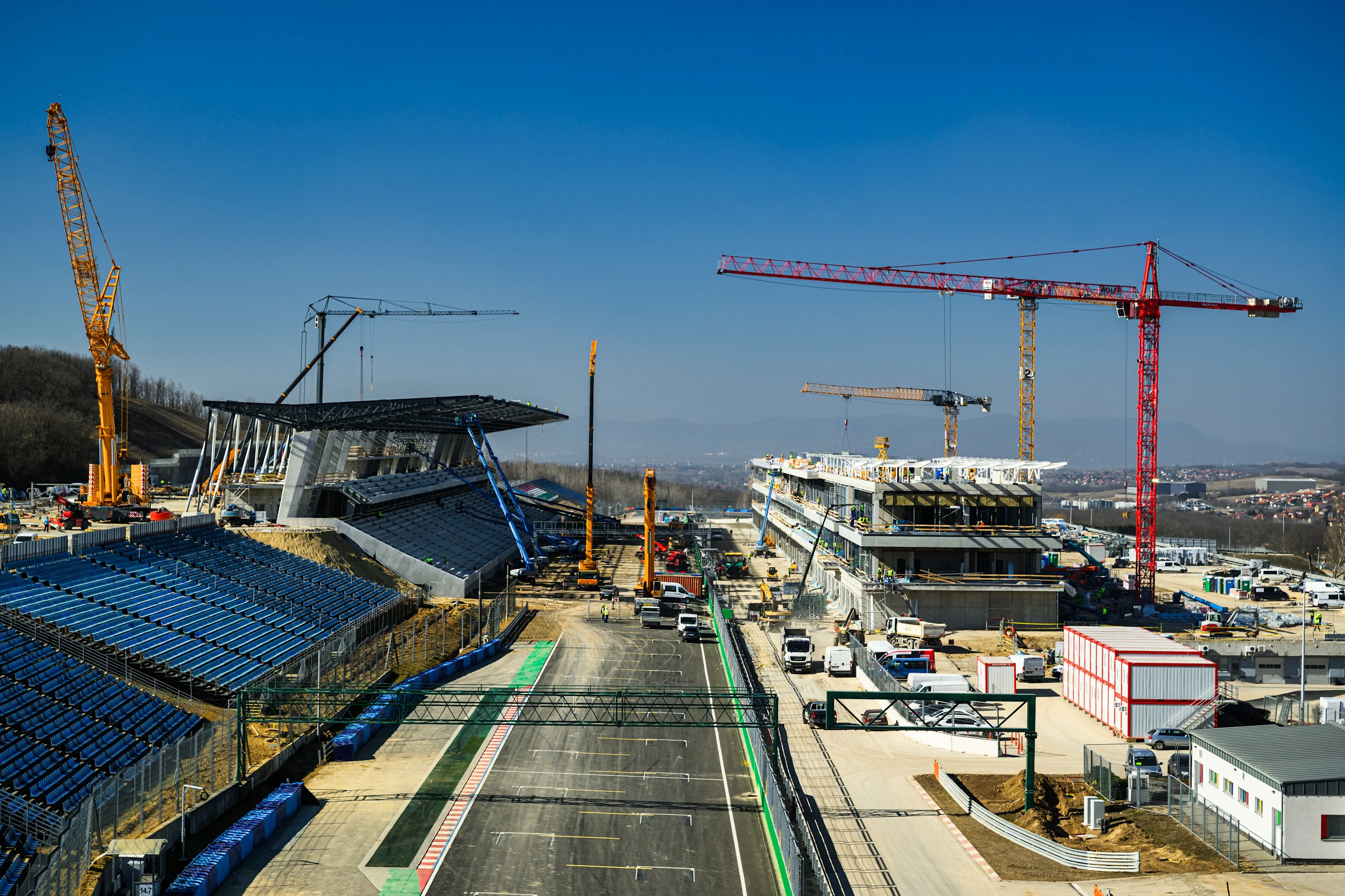 The redevelopment project at the Hungaroring is progressing well