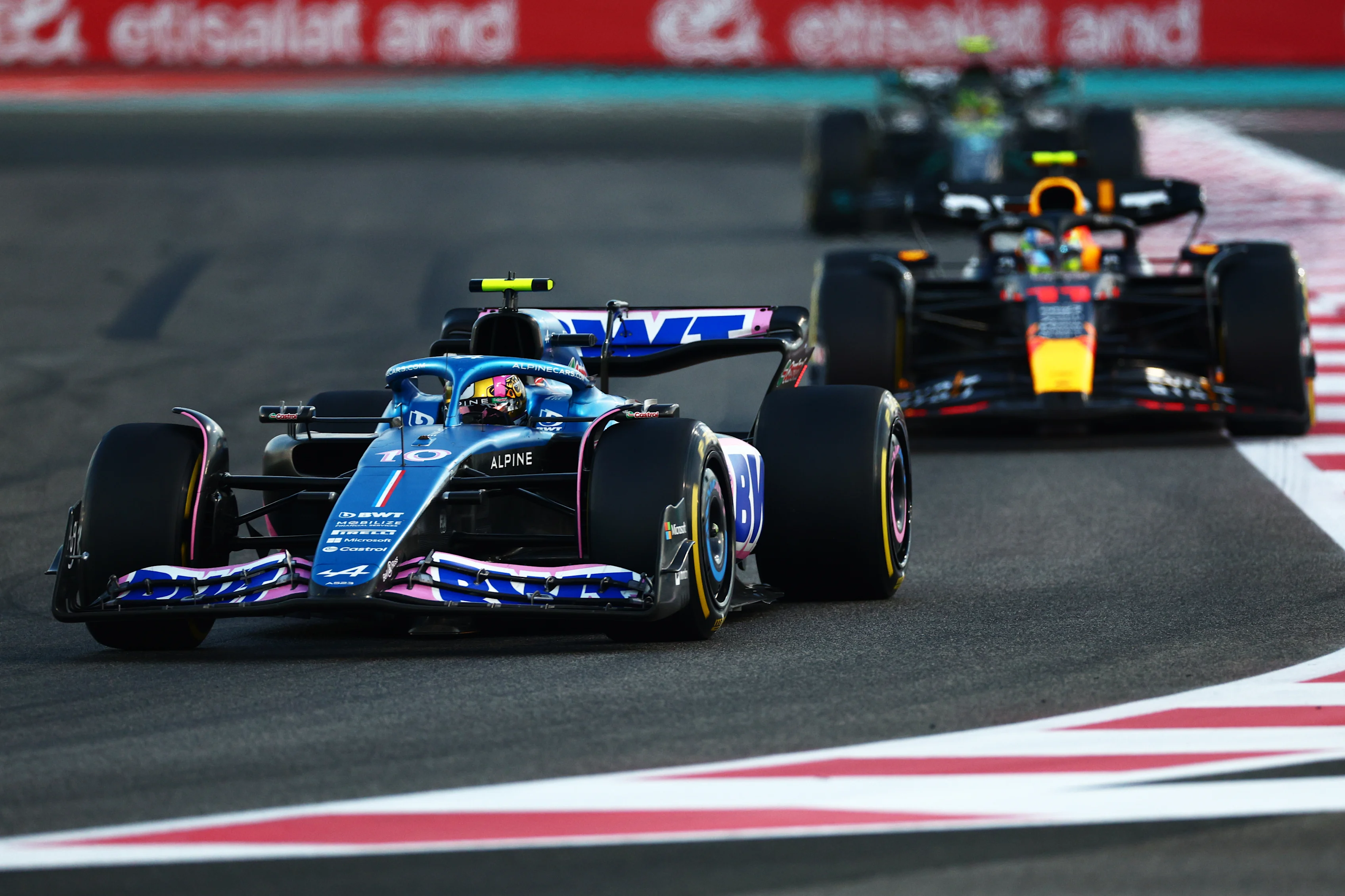 ABU DHABI, UNITED ARAB EMIRATES - NOVEMBER 26: Pierre Gasly of France driving the (10) Alpine F1