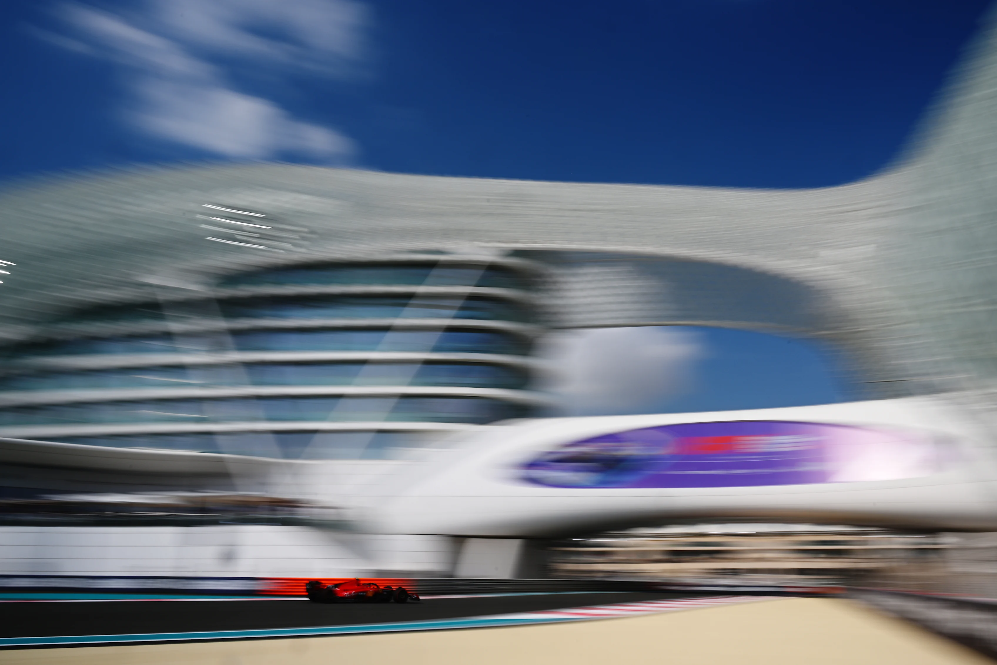 ABU DHABI, UNITED ARAB EMIRATES - NOVEMBER 24: Carlos Sainz of Spain driving (55) the Ferrari SF-23