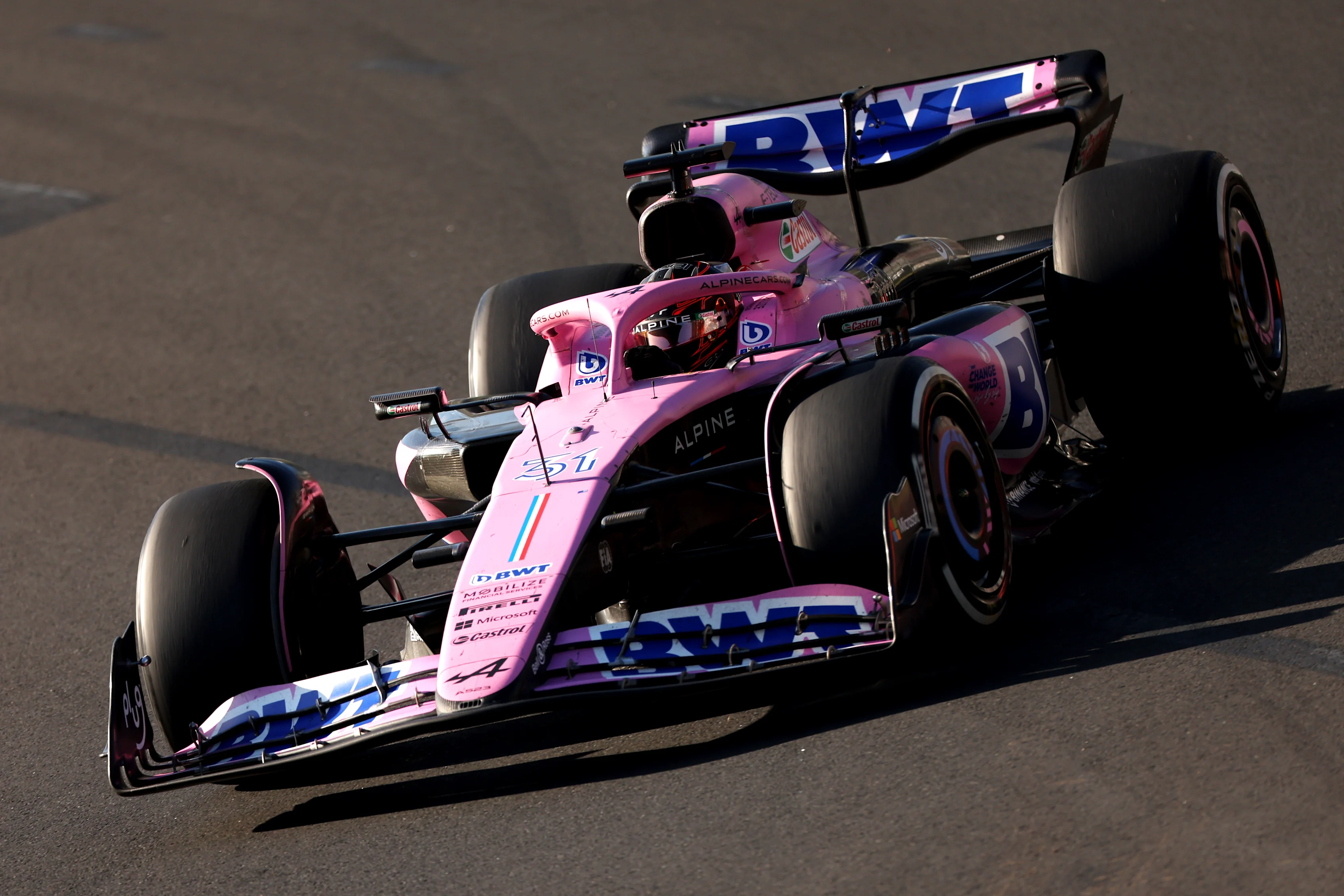 MELBOURNE, AUSTRALIA - APRIL 02: Esteban Ocon of France driving the (31) Alpine F1 A523 Renault on