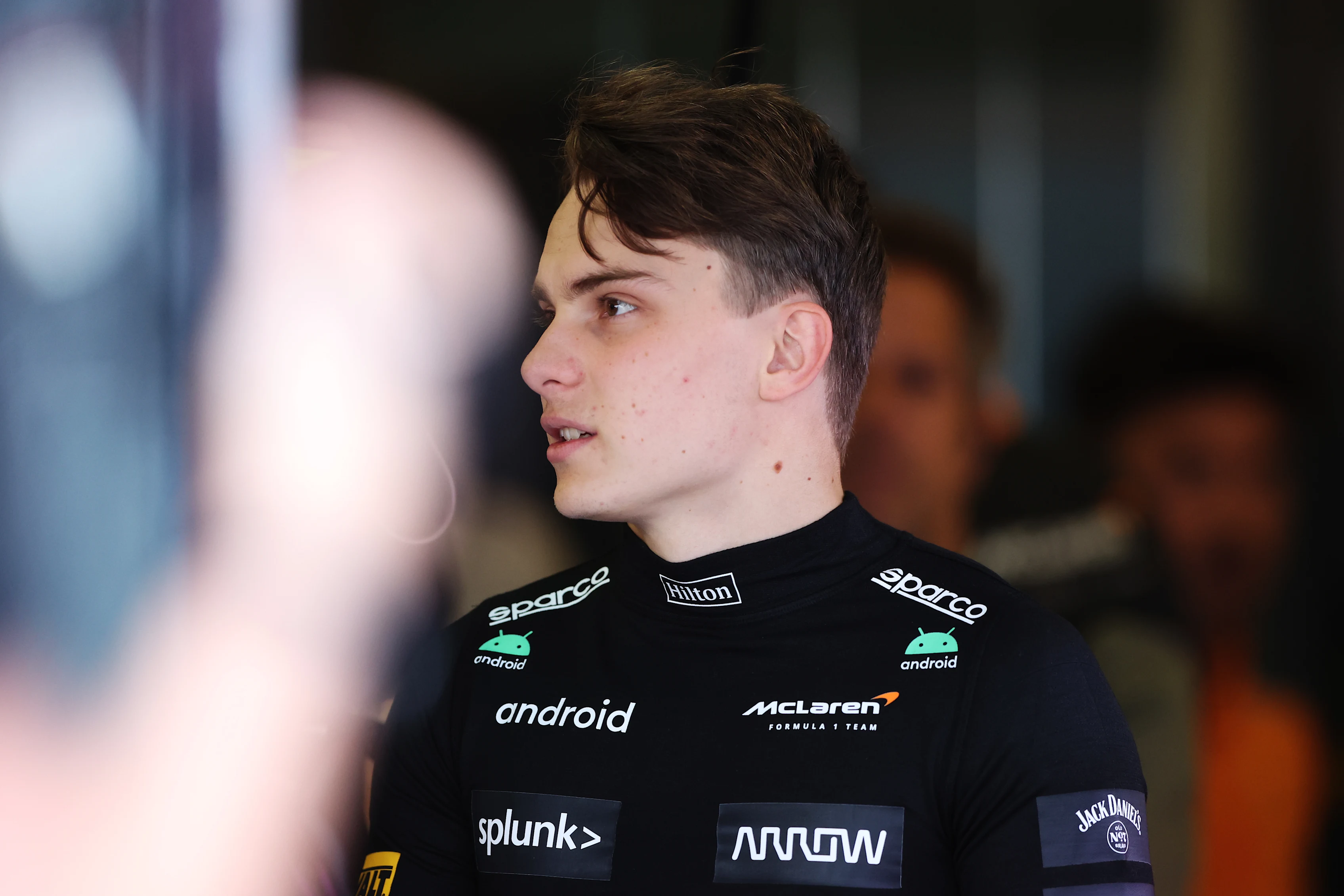 MELBOURNE, AUSTRALIA - MARCH 31: Oscar Piastri of McLaren and Australia  during practice ahead of