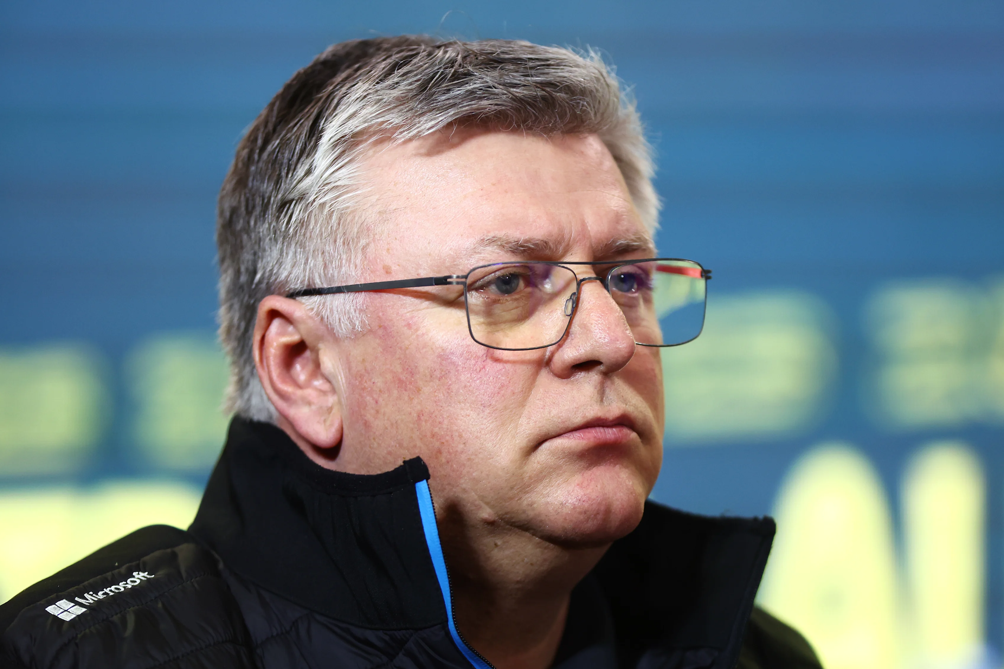 MELBOURNE, AUSTRALIA - MARCH 31: Otmar Szafnauer, Team Principal of Alpine F1 looks on in the Team Principals Press Conference during practice ahead of the F1 Grand Prix of Australia at Albert Park Grand Prix Circuit on March 31, 2023 in Melbourne, Australia. (Photo by Dan Istitene/Getty Images)