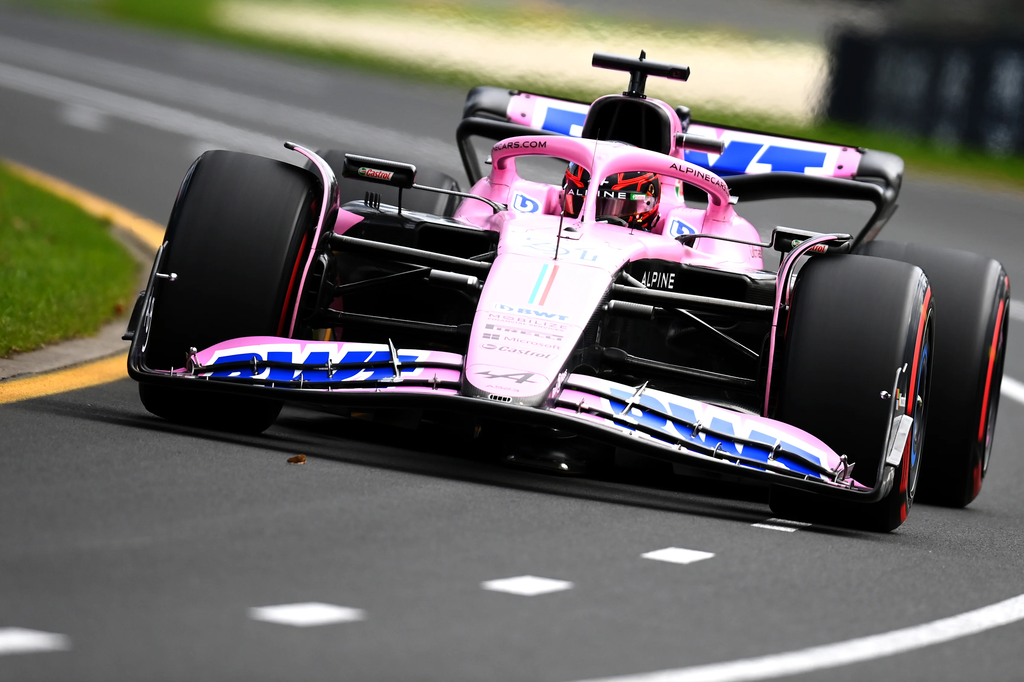 MELBOURNE, AUSTRALIA - APRIL 01: Esteban Ocon of France driving the (31) Alpine F1 A523 Renault on track during final practice ahead of the F1 Grand Prix of Australia at Albert Park Grand Prix Circuit on April 01, 2023 in Melbourne, Australia. (Photo by Quinn Rooney/Getty Images)