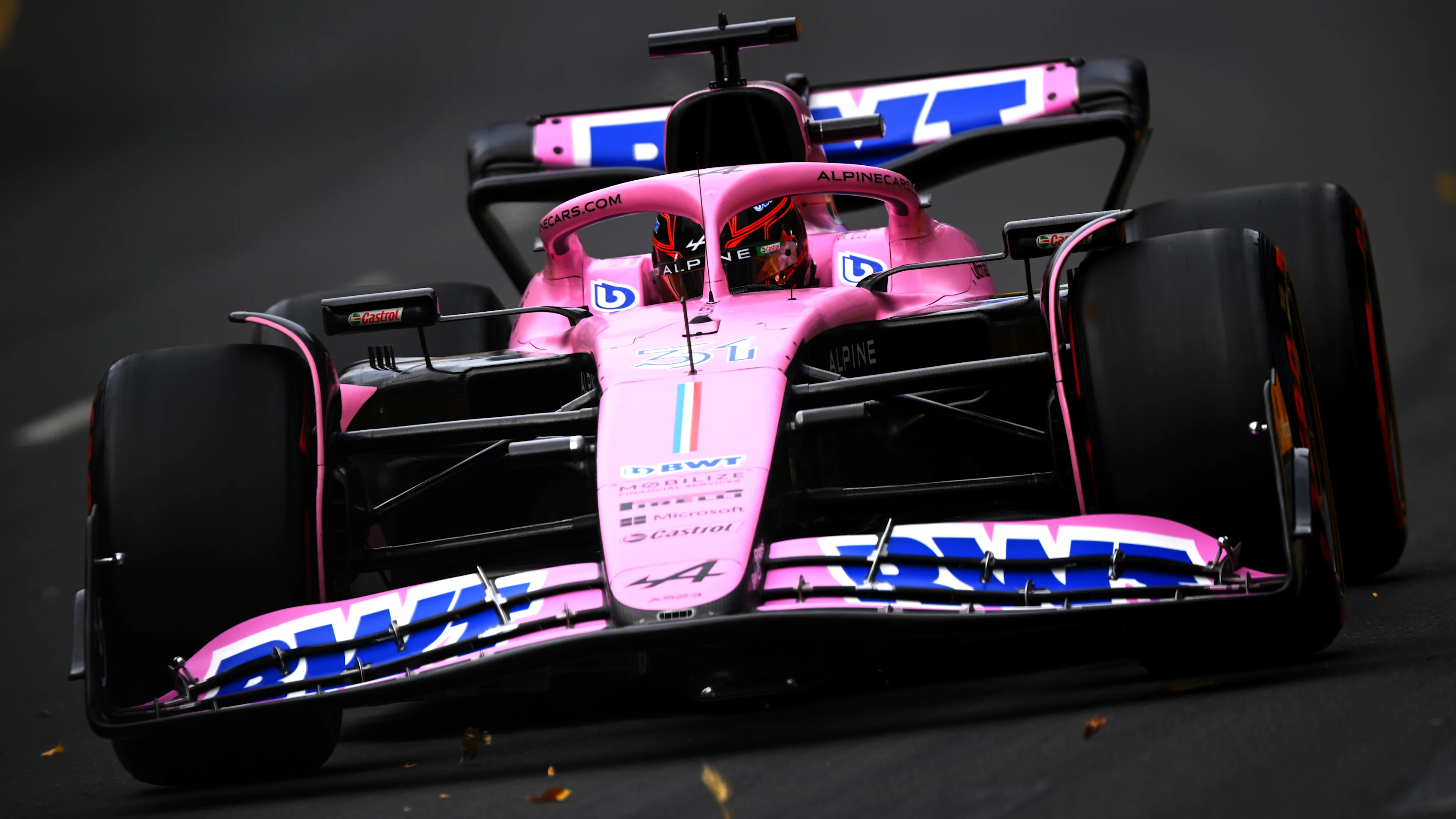 MELBOURNE, AUSTRALIA - APRIL 01: Esteban Ocon of France driving the (31) Alpine F1 A523 Renault on
