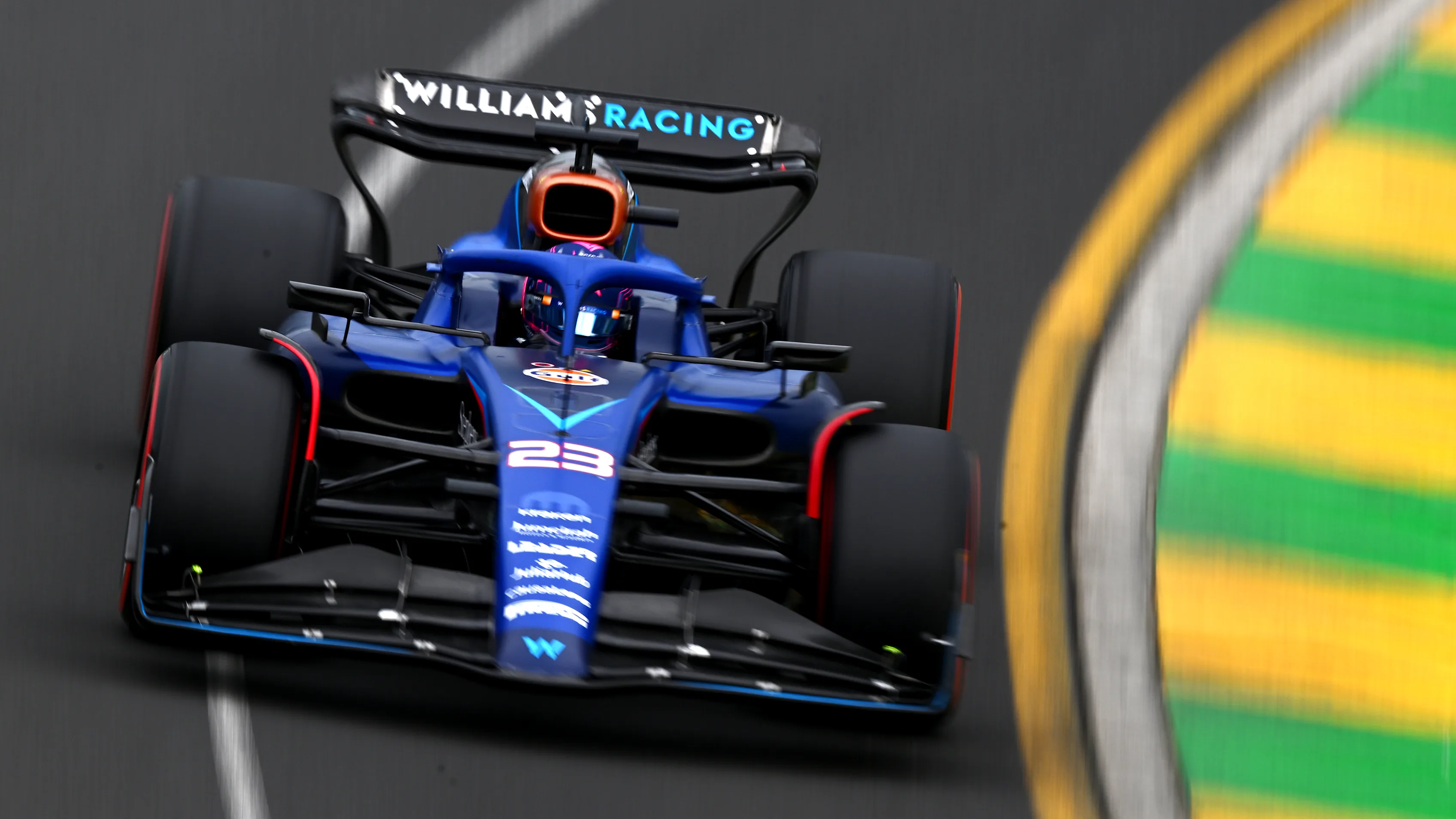 MELBOURNE, AUSTRALIA - APRIL 01: Alexander Albon of Thailand driving the (23) Williams FW45