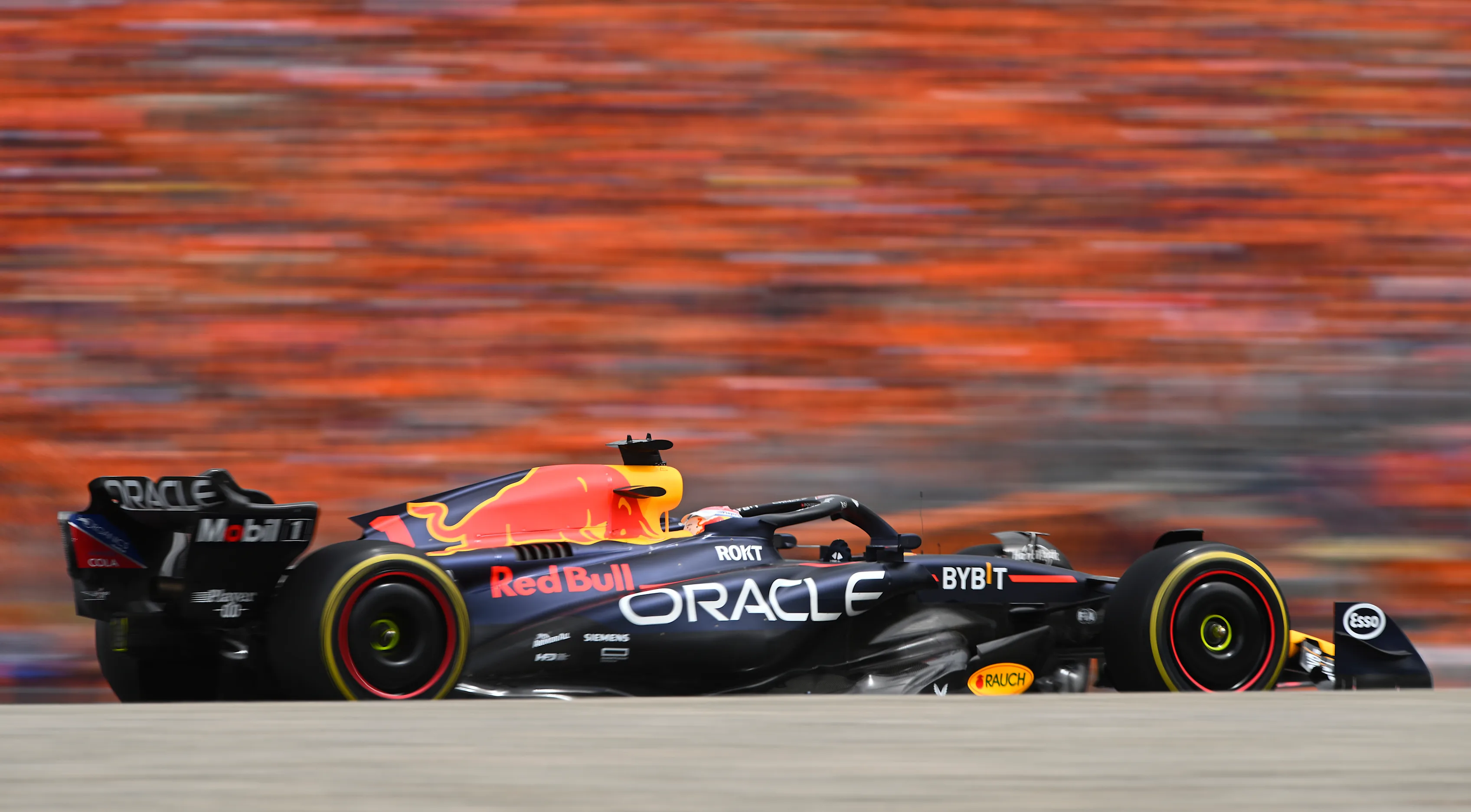 SPIELBERG, AUSTRIA - JULY 02: Max Verstappen of the Netherlands driving the (1) Oracle Red Bull