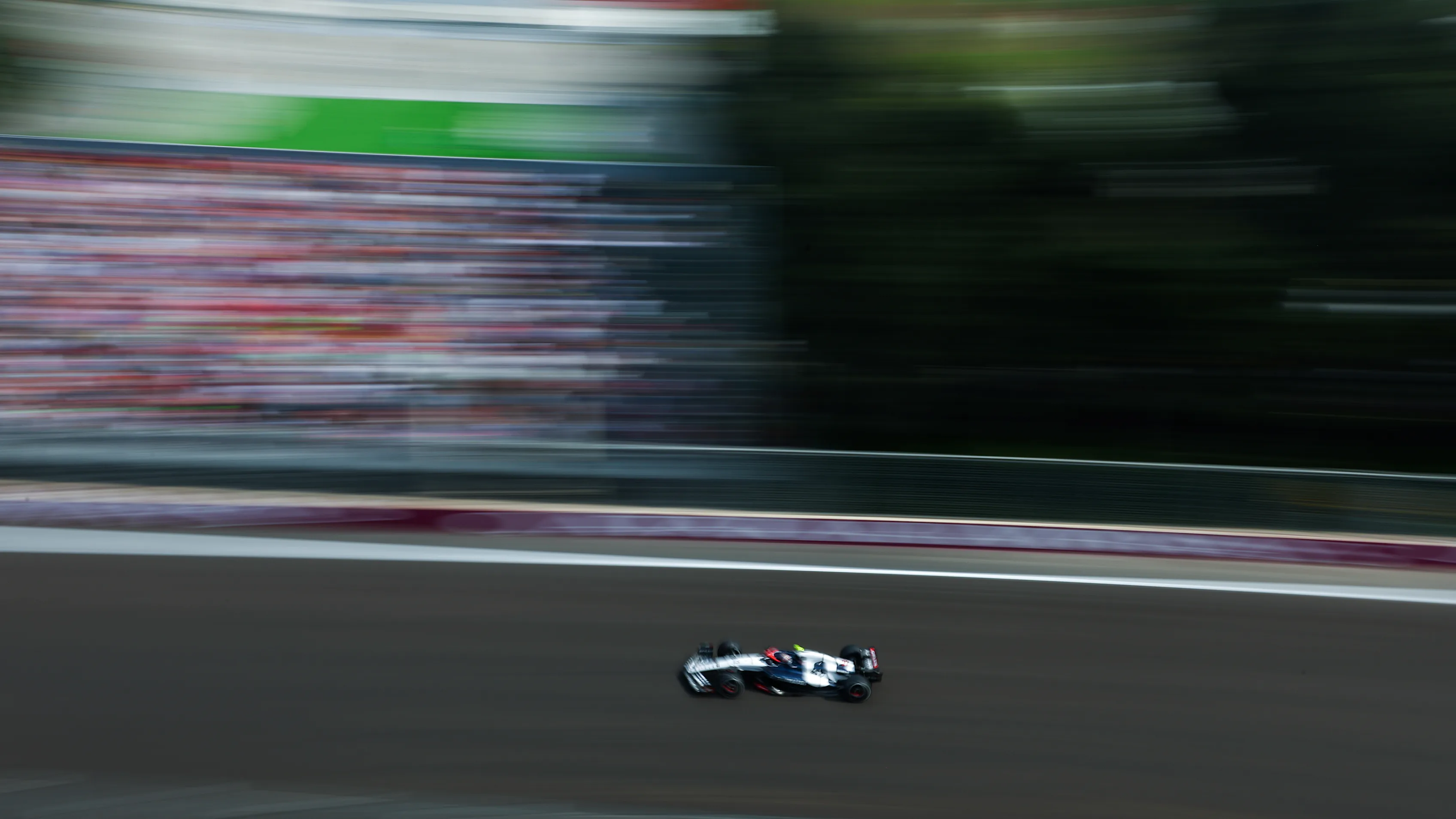 BAKU, AZERBAIJAN - APRIL 30: Yuki Tsunoda of Japan driving the (22) Scuderia AlphaTauri AT04 on track during the F1 Grand Prix of Azerbaijan at Baku City Circuit on April 30, 2023 in Baku, Azerbaijan. (Photo by Bryn Lennon - Formula 1/Formula 1 via Getty Images)