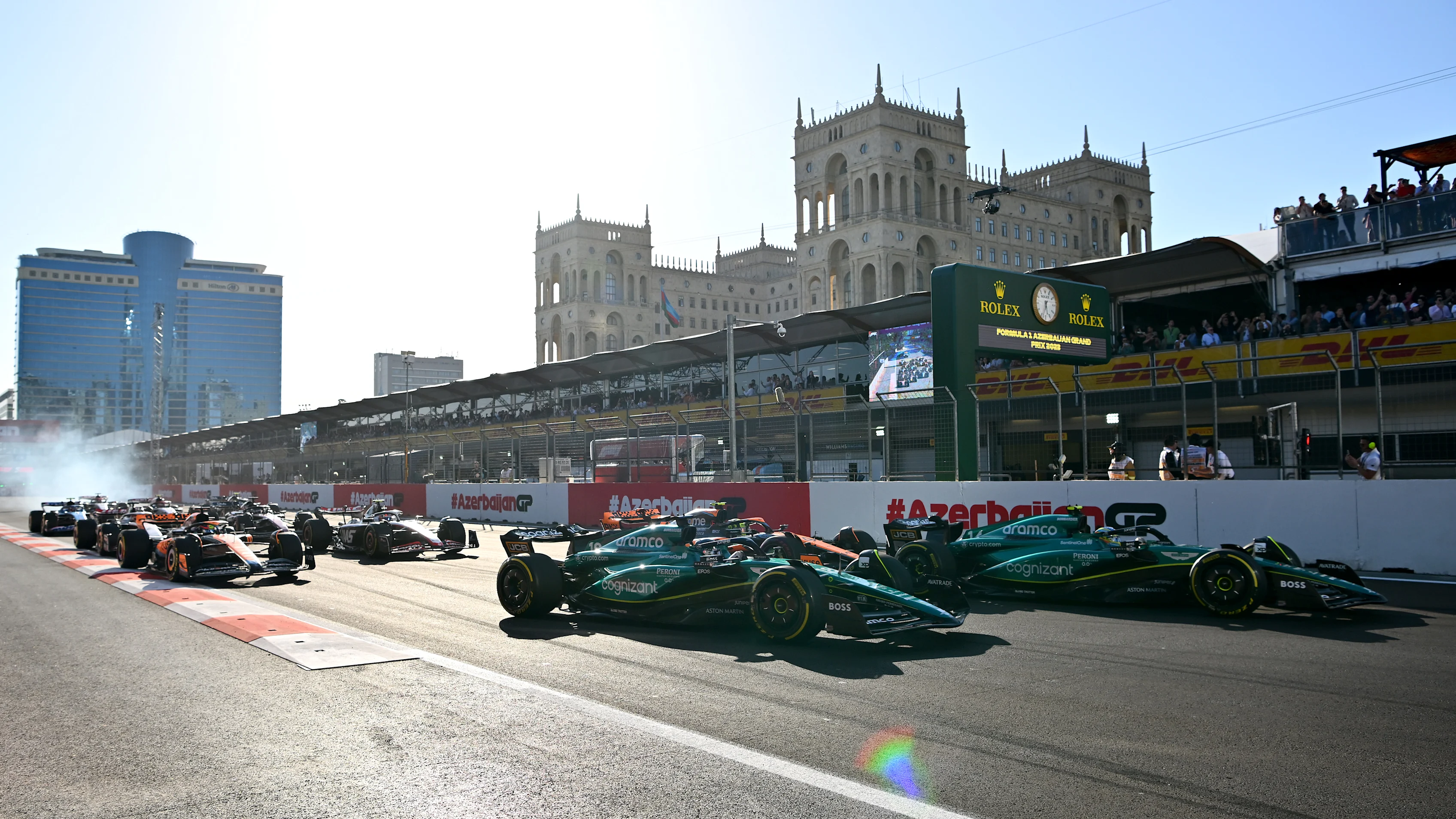 BAKU, AZERBAIJAN - APRIL 29: Esteban Ocon of France driving the (31) Alpine F1 A523 Renault in the