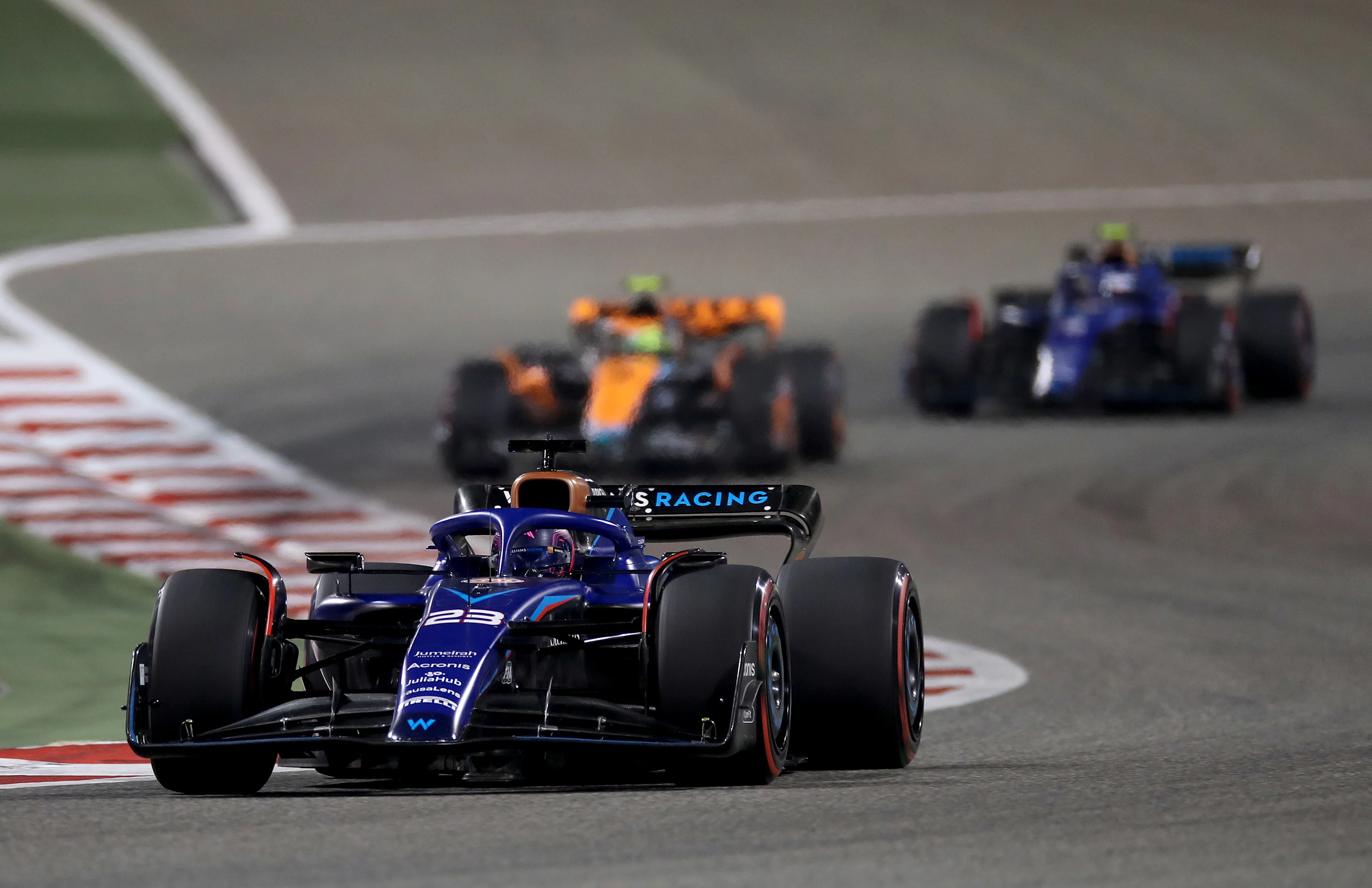 BAHRAIN, BAHRAIN - MARCH 05: Alexander Albon of Thailand driving the (23) Williams FW45 Mercedes on