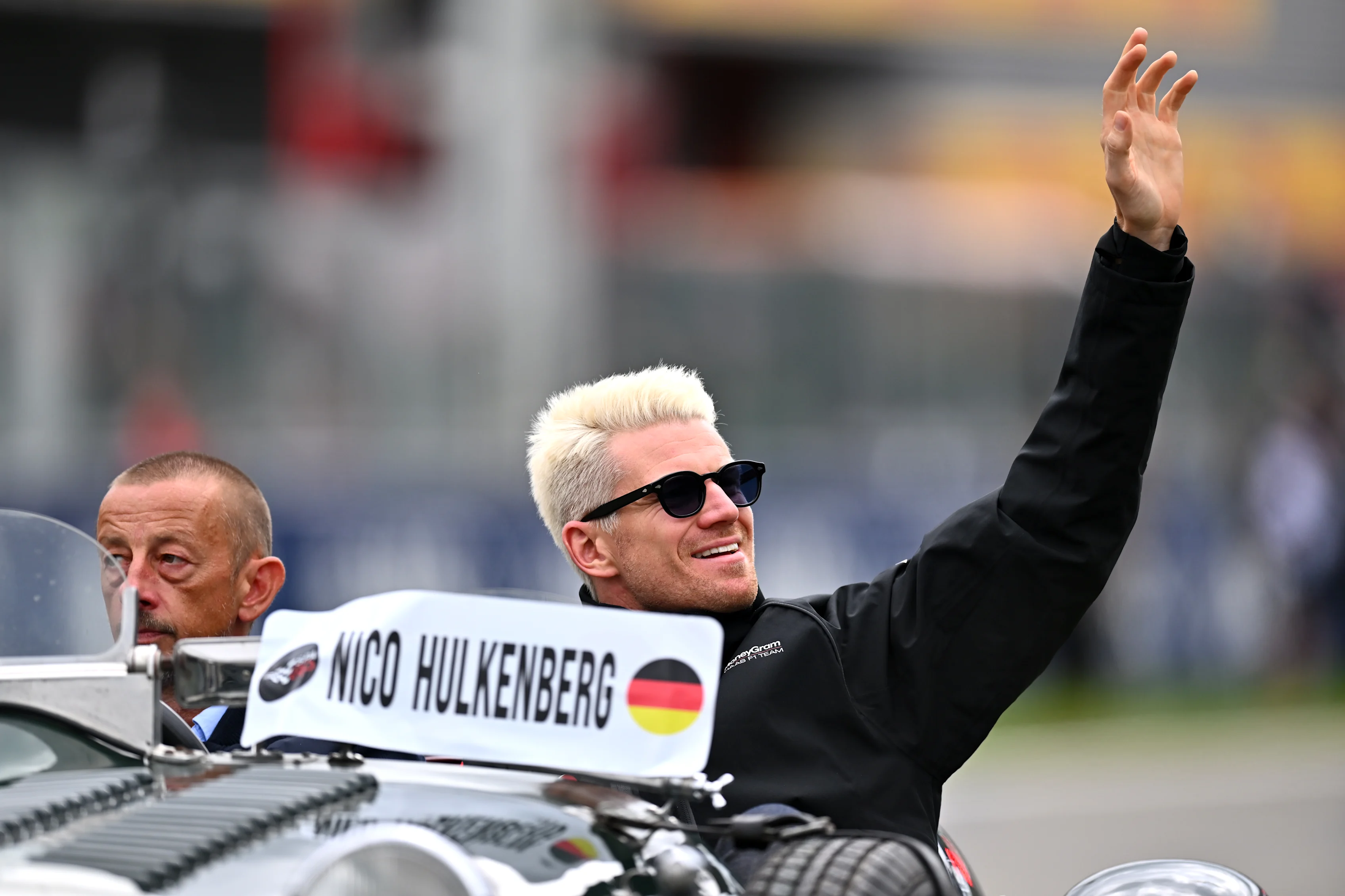 SPA, BELGIUM - JULY 30: Kevin Magnussen of Denmark and Haas F1 waves to the crowd on the drivers