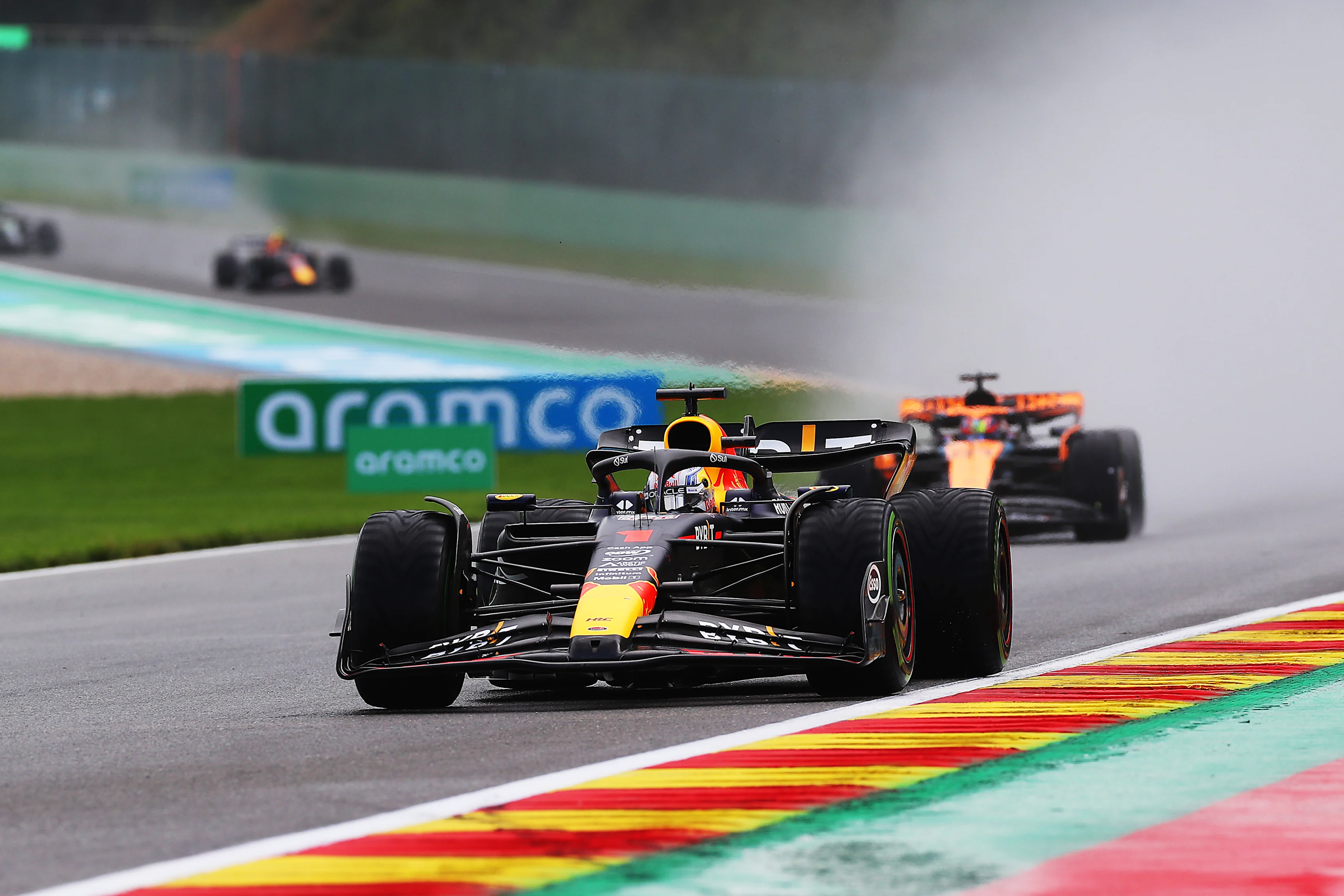 SPA, BELGIUM - JULY 29: Max Verstappen of the Netherlands driving the (1) Oracle Red Bull Racing