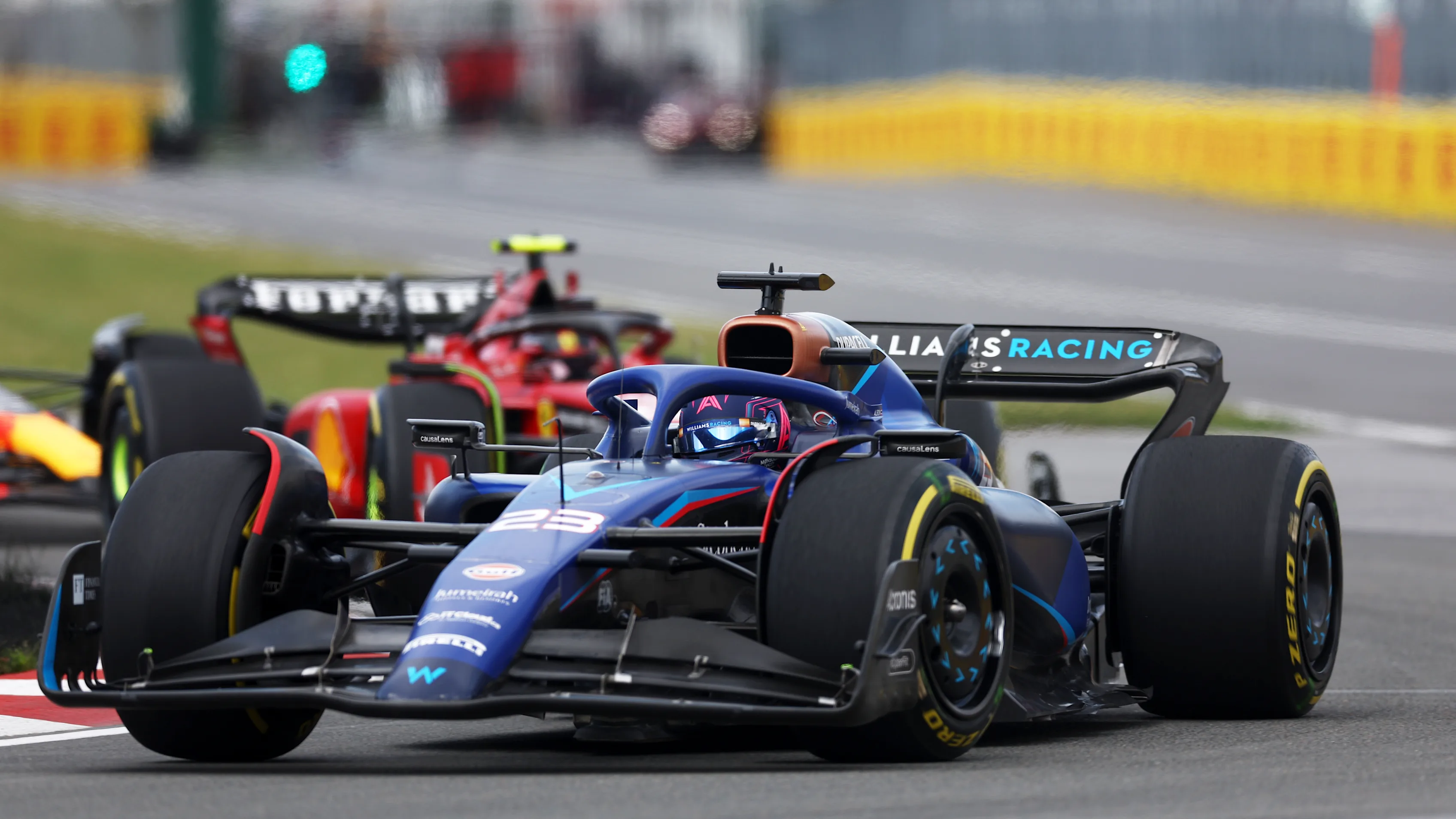 MONTREAL, QUEBEC - JUNE 18: Alexander Albon of Thailand driving the (23) Williams FW45 Mercedes on track during the F1 Grand Prix of Canada at Circuit Gilles Villeneuve on June 18, 2023 in Montreal, Quebec. (Photo by Bryn Lennon - Formula 1/Formula 1 via Getty Images)