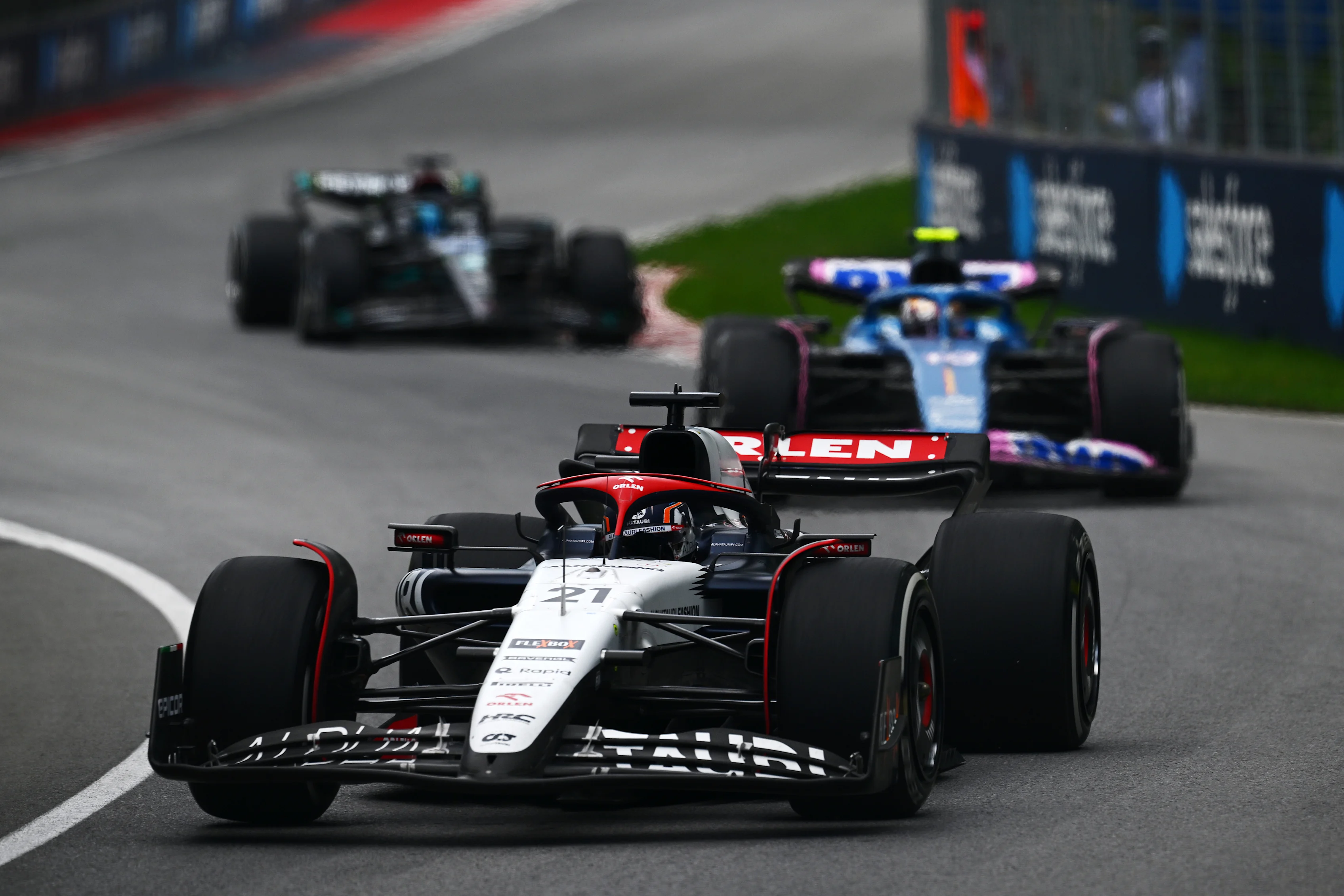 MONTREAL, QUEBEC - JUNE 18: Nyck de Vries of Netherlands driving the (21) Scuderia AlphaTauri AT04