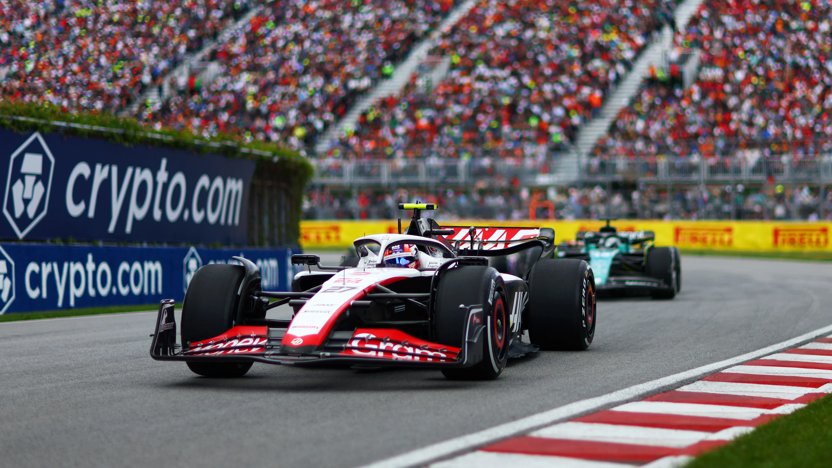 MONTREAL, QUEBEC - JUNE 18: Nico Hulkenberg of Germany driving the (27) Haas F1 VF-23 Ferrari on track during the F1 Grand Prix of Canada at Circuit Gilles Villeneuve on June 18, 2023 in Montreal, Quebec. (Photo by Dan Istitene - Formula 1/Formula 1 via Getty Images)