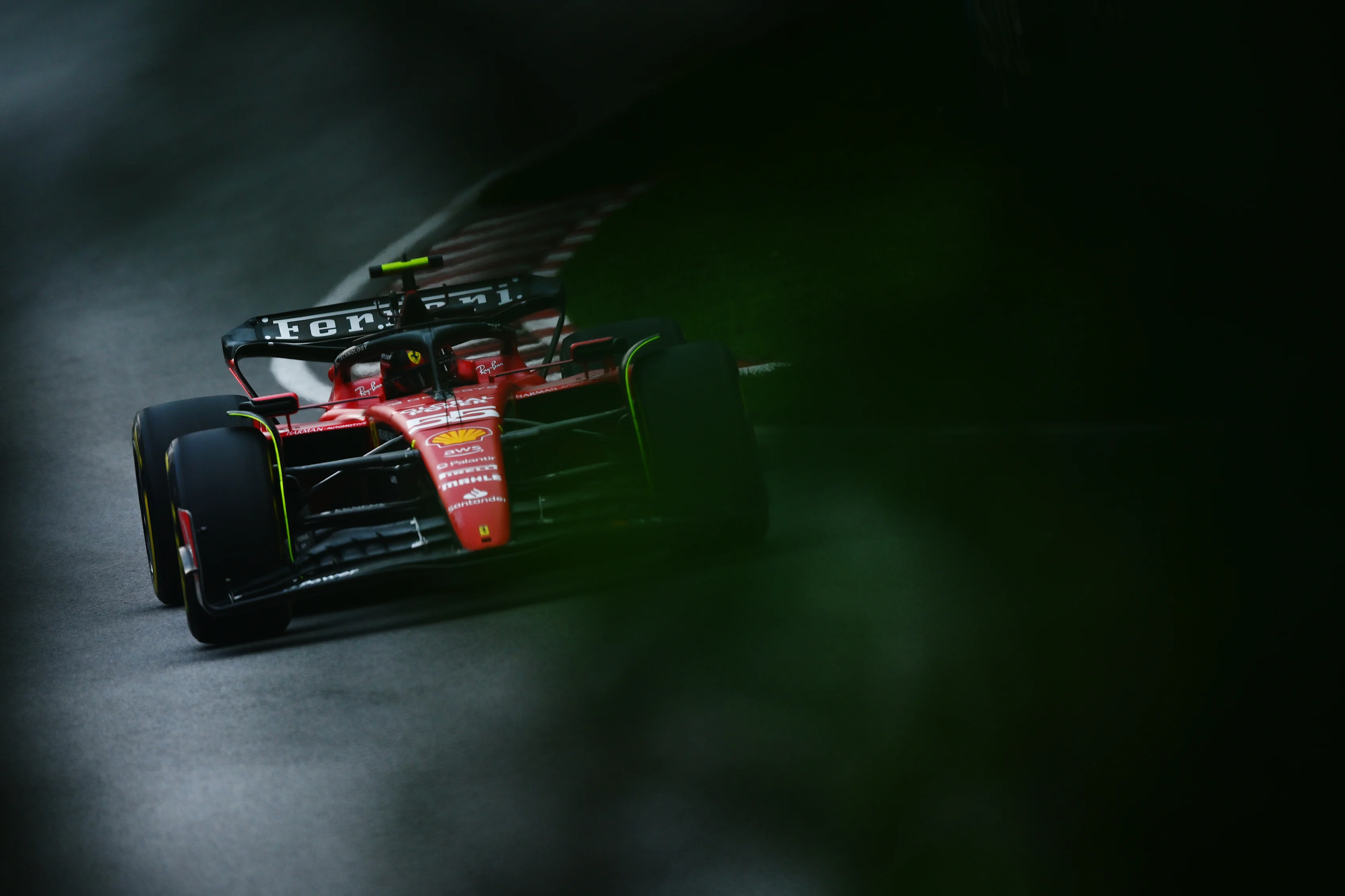 MONTREAL, QUEBEC - JUNE 16: Carlos Sainz of Spain driving (55) the Ferrari SF-23 on track during practice ahead of the F1 Grand Prix of Canada at Circuit Gilles Villeneuve on June 16, 2023 in Montreal, Quebec. (Photo by Clive Mason/Getty Images)