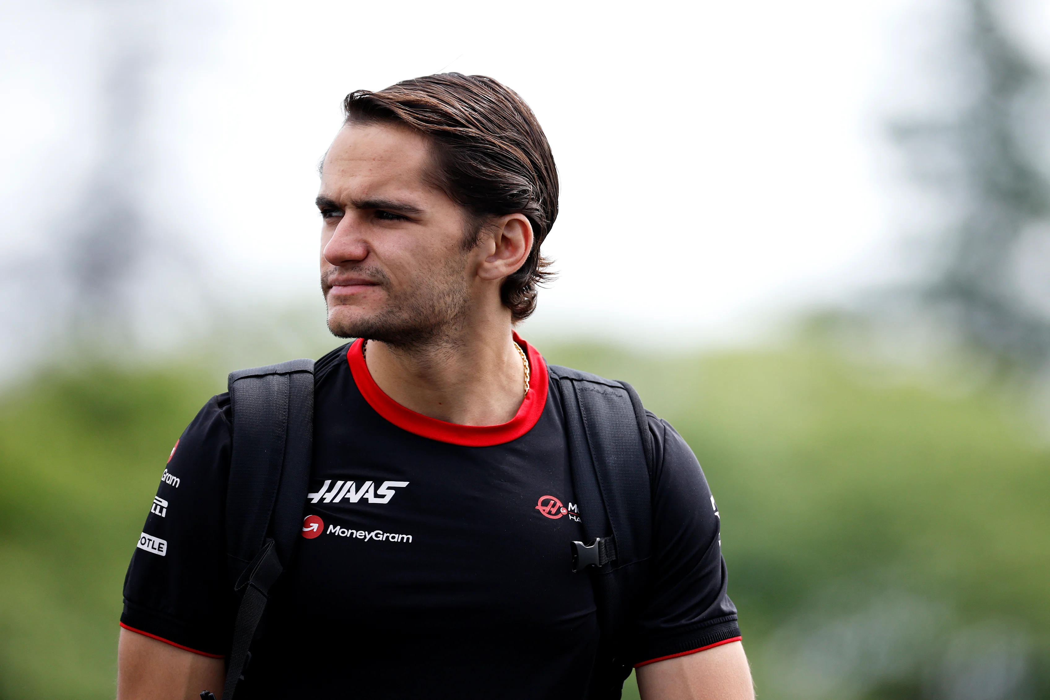 MONTREAL, QUEBEC - JUNE 15: Pietro Fittipaldi of Brazil and Haas F1 walks in the Paddock during