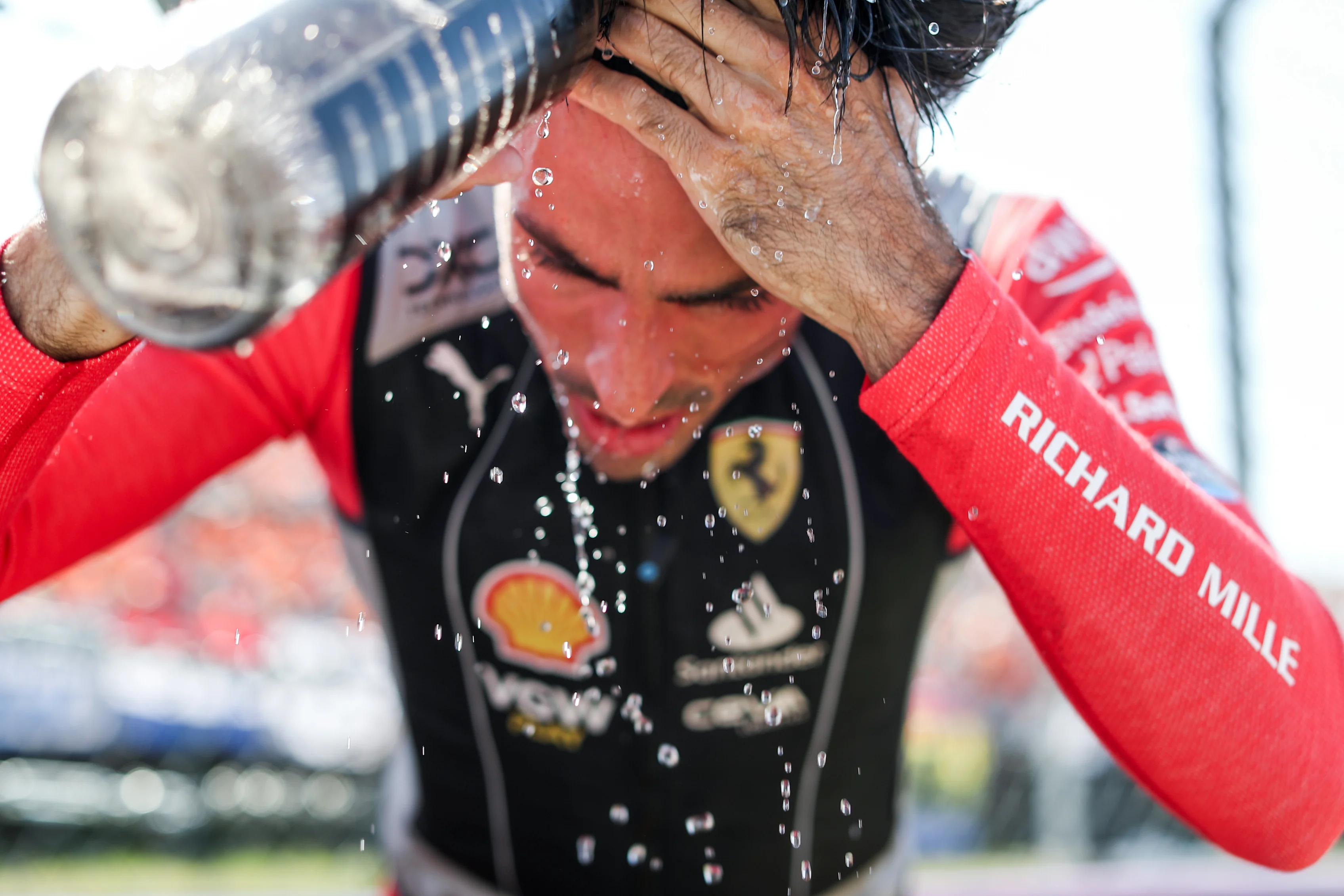 BUDAPEST, HUNGARY - JULY 23: Carlos Sainz of Ferrari and Spain  during the F1 Grand Prix of Hungary at Hungaroring on July 23, 2023 in Budapest, Hungary. (Photo by Peter Fox/Getty Images)