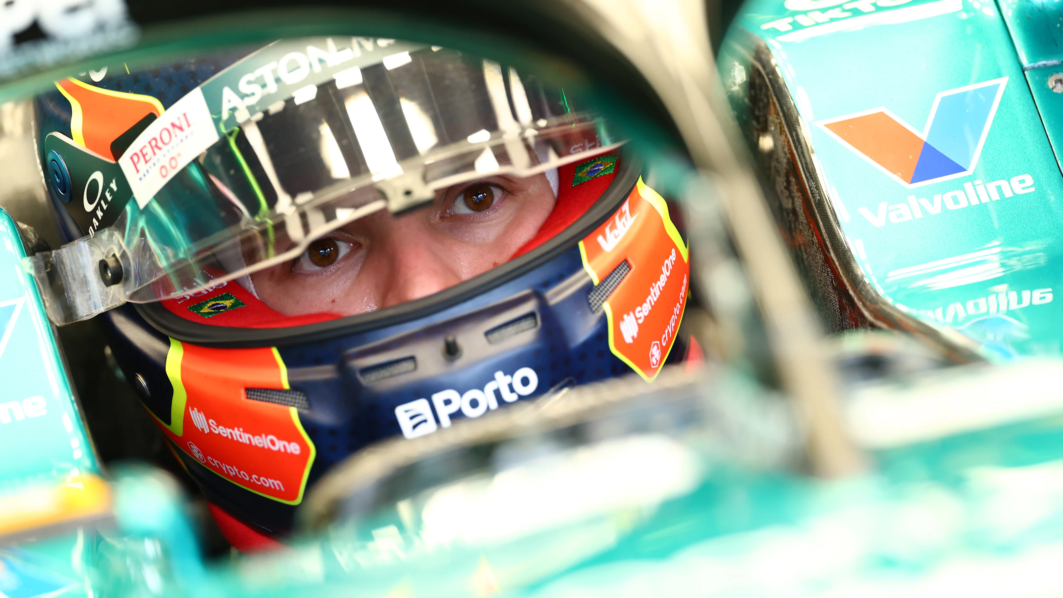 MONZA, ITALY - SEPTEMBER 01: Felipe Drugovich of Brazil and Aston Martin F1 Team prepares to drive