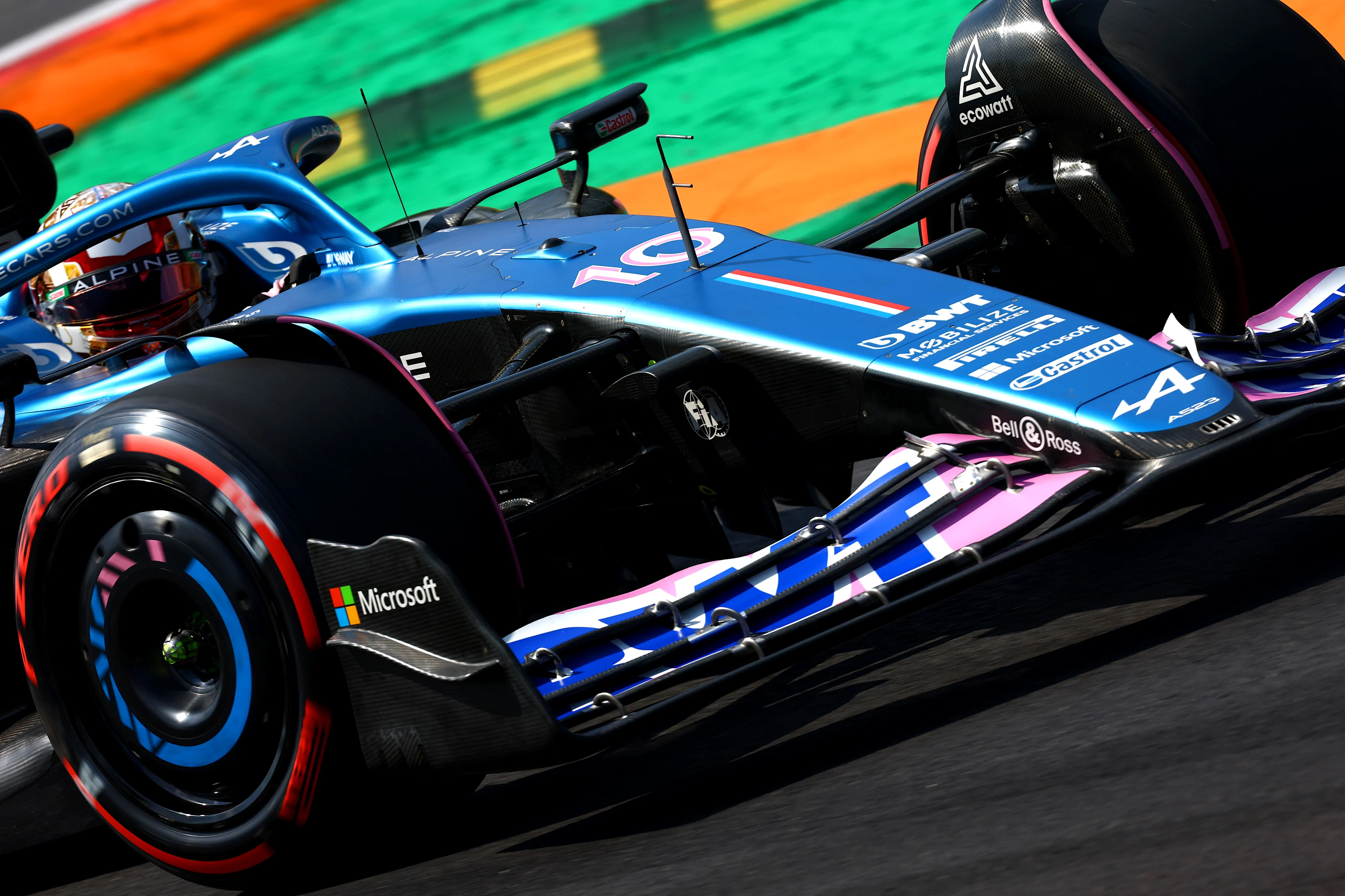 MONZA, ITALY - SEPTEMBER 02: Pierre Gasly of France driving the (10) Alpine F1 A523 Renault on track during final practice ahead of the F1 Grand Prix of Italy at Autodromo Nazionale Monza on September 02, 2023 in Monza, Italy. (Photo by Mark Thompson/Getty Images)